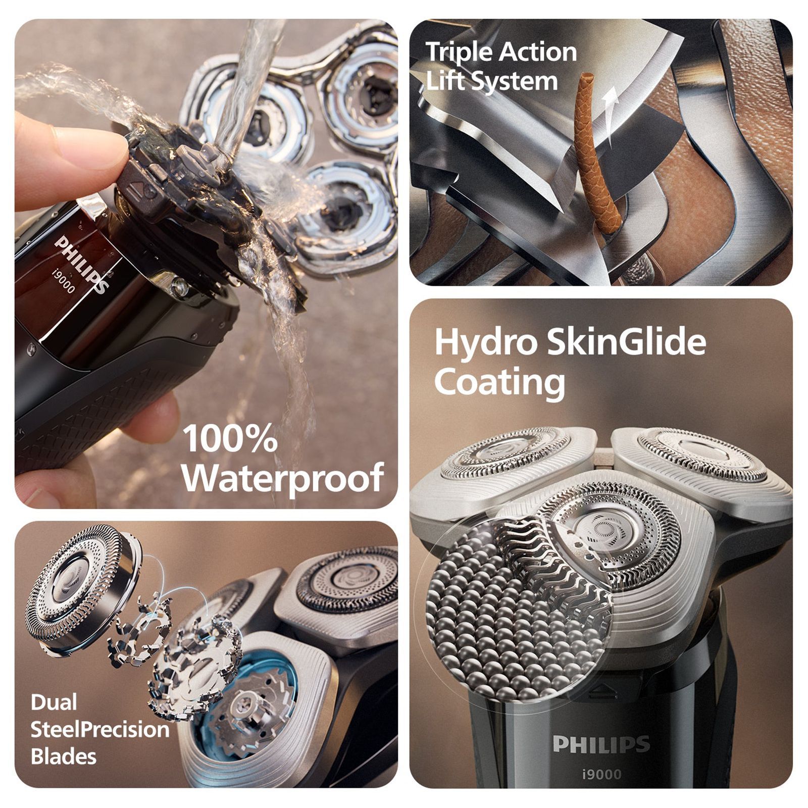 PHILIPS i9000 Rechargeable Cordless Shaver for Face for Men (50mins Runtime, SkinIQ Technology, Ink Black) PHILIPS i9000 Rechargeable Cordless Shaver for Face for Men (50mins Runtime, SkinIQ Technology, Ink Black)_9