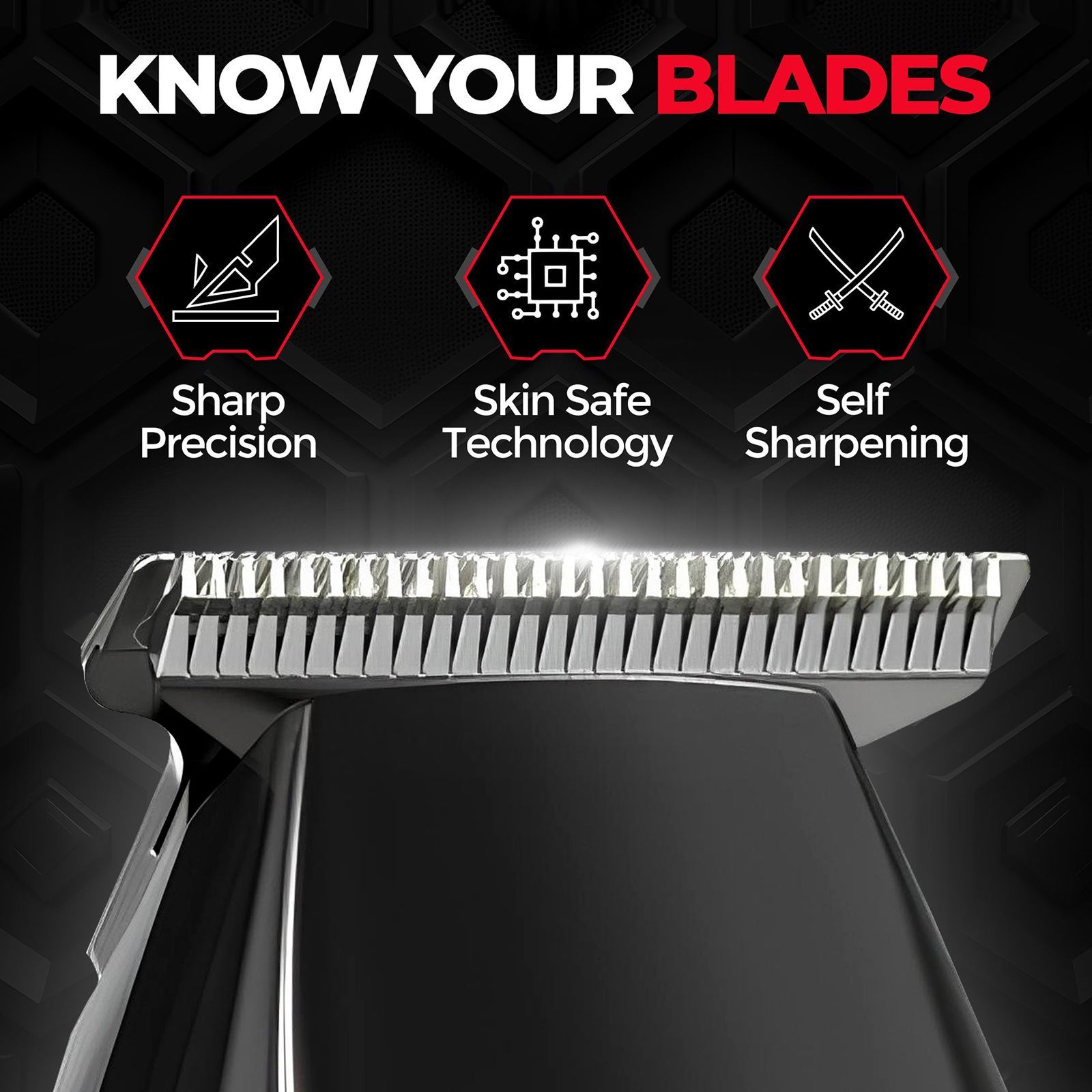 BEARDO ApeX Go Rechargeable Cordless Dry Trimmer for Beard, Body & Hair with 3 Length Settings for Men (80mins Runtime, Skin-Safe Technology, Black)_11