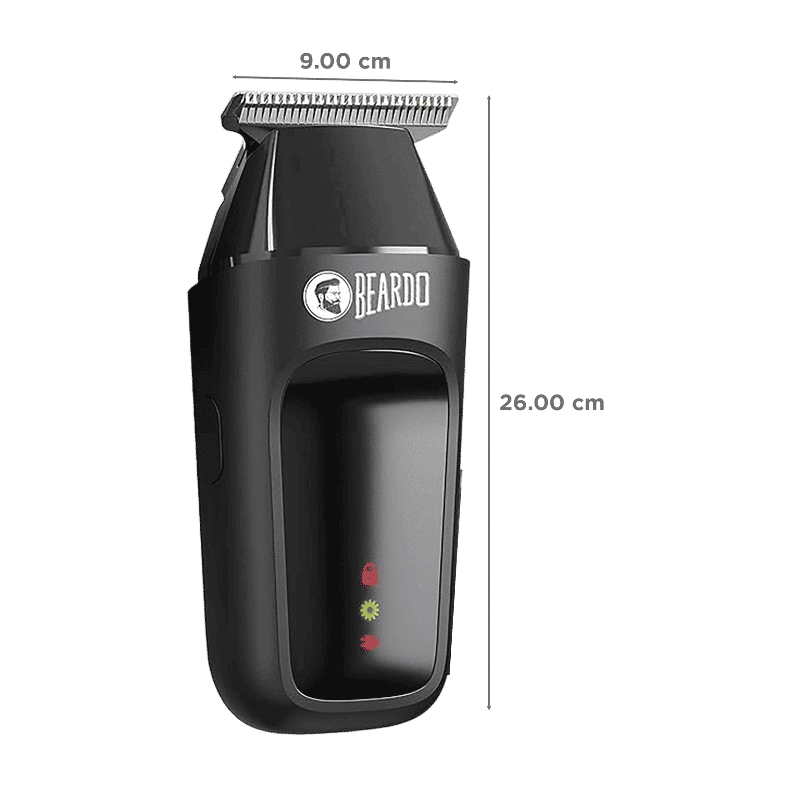 BEARDO ApeX Go Rechargeable Cordless Dry Trimmer for Beard, Body & Hair with 3 Length Settings for Men (80mins Runtime, Skin-Safe Technology, Black)_2