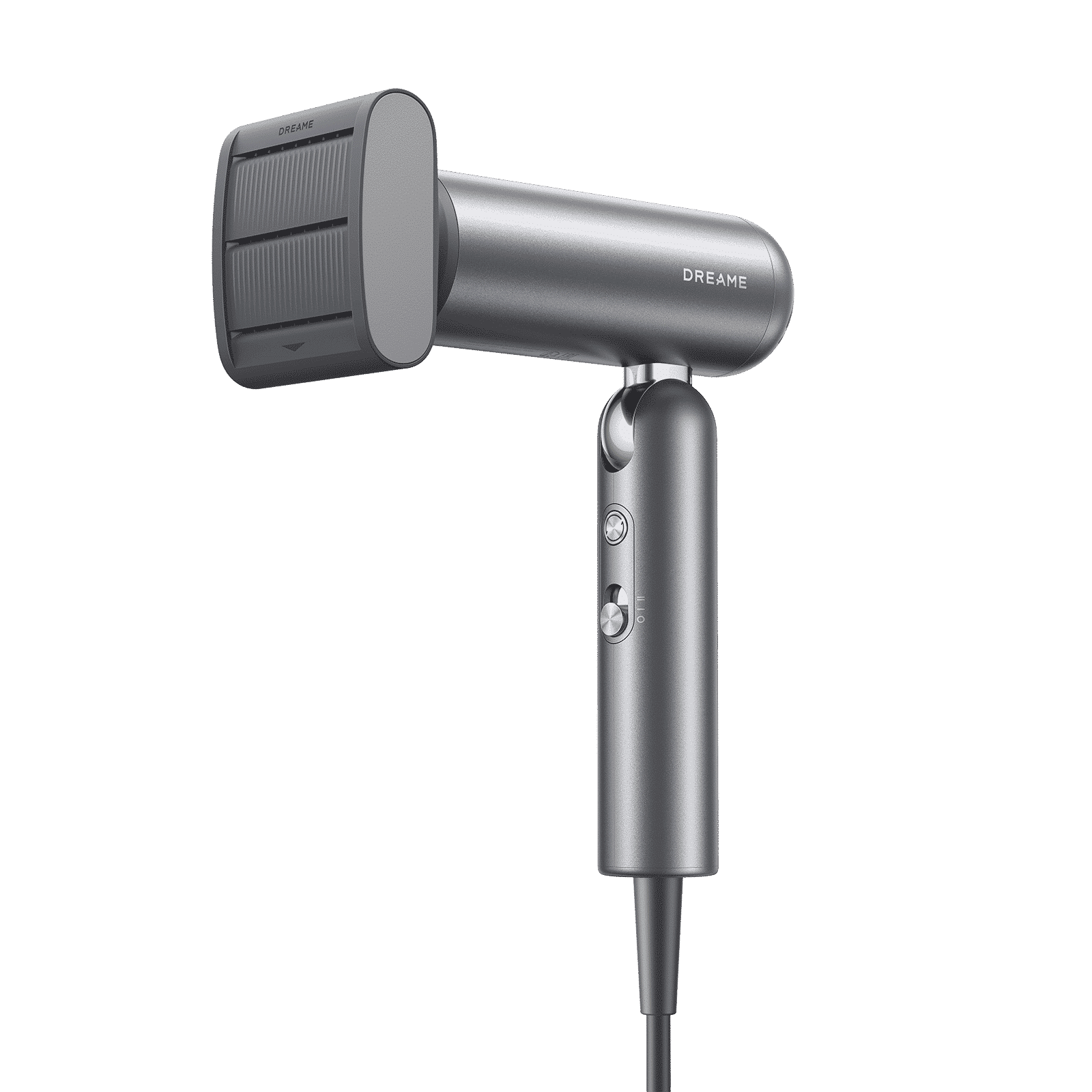 DREAME Pocket Hair Dryer with 5 Heat Settings (300 Million Negative Ions Per CM, Grey)_5