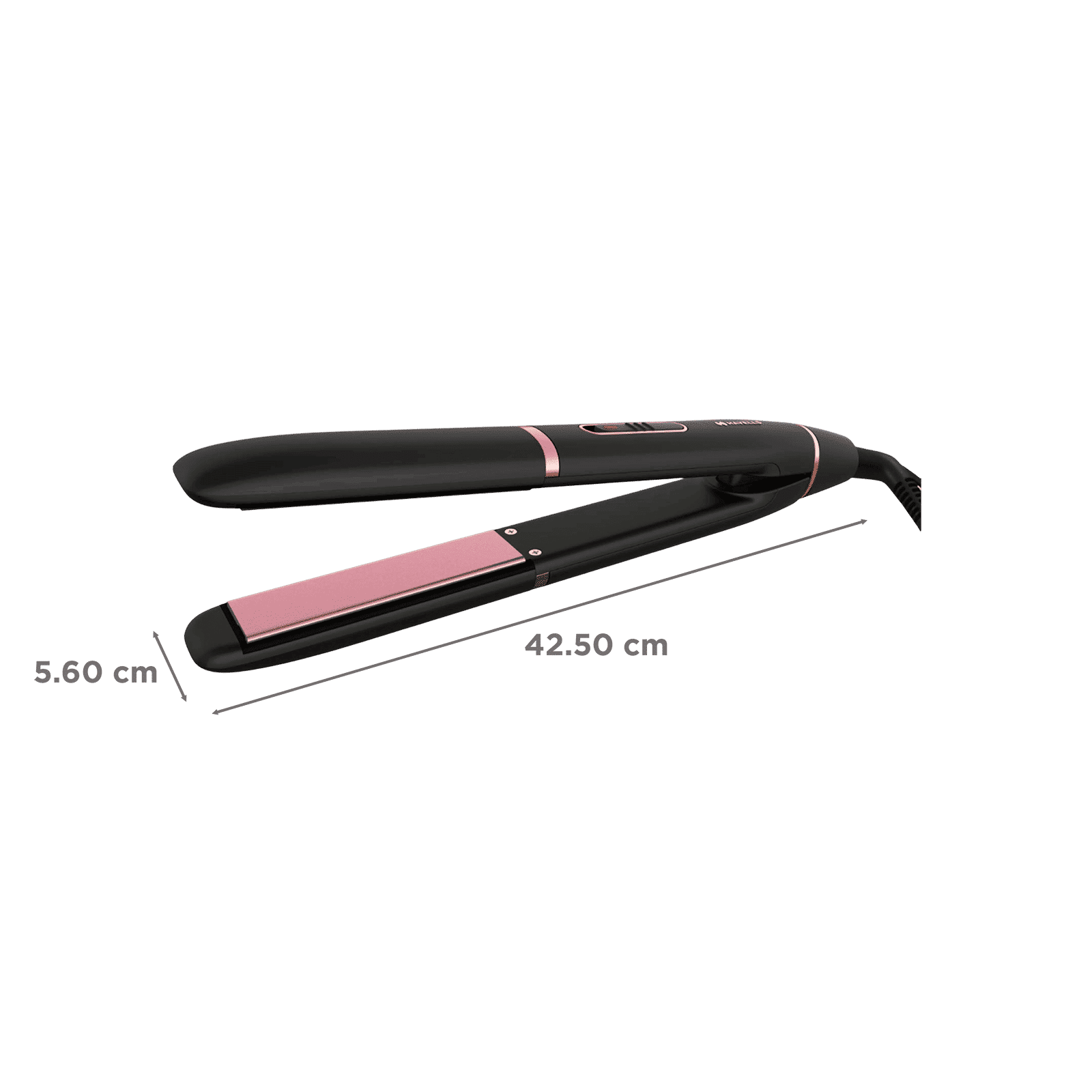 HAVELLS HC4055 2-in-1 Hair Straightener & Curler with Plate Lock Function (Floating Ceramic Coated Plates, Black & Chrome)_2