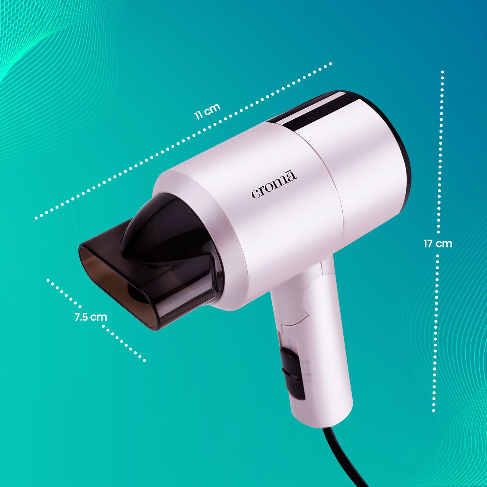 Croma Hair Dryer with 3 Heat Settings & Cool Shot (Overheat Protection, Pink)_12