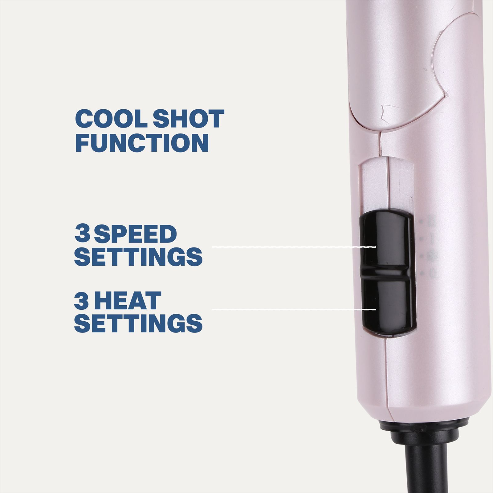 Croma Hair Dryer with 3 Heat Settings & Cool Shot (Overheat Protection, Pink)_16