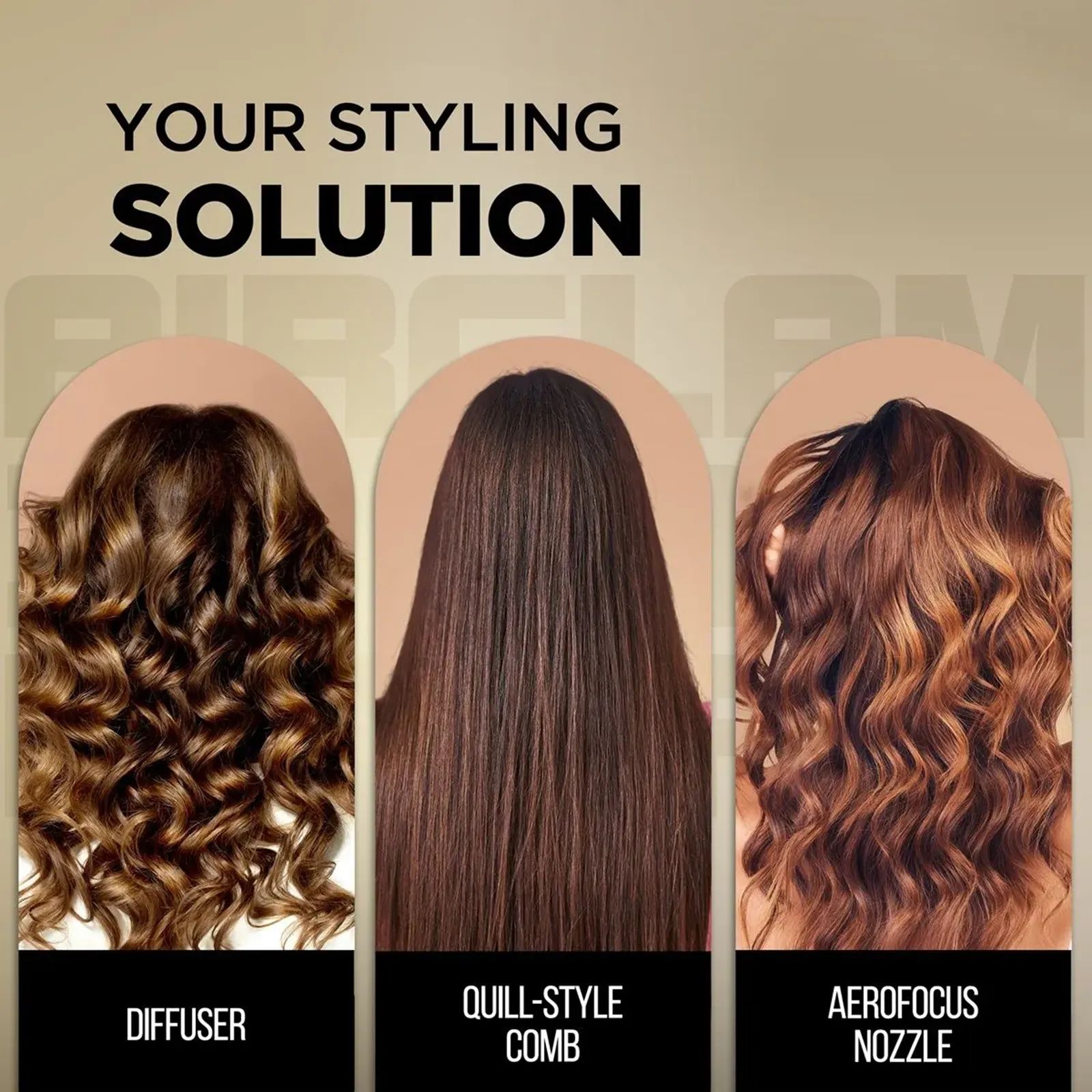 Havells Air Glam 3X Hair Dryer with 3 Heat Settings & Cool Shot (Hypersonic Powerful Motor, Black)_14