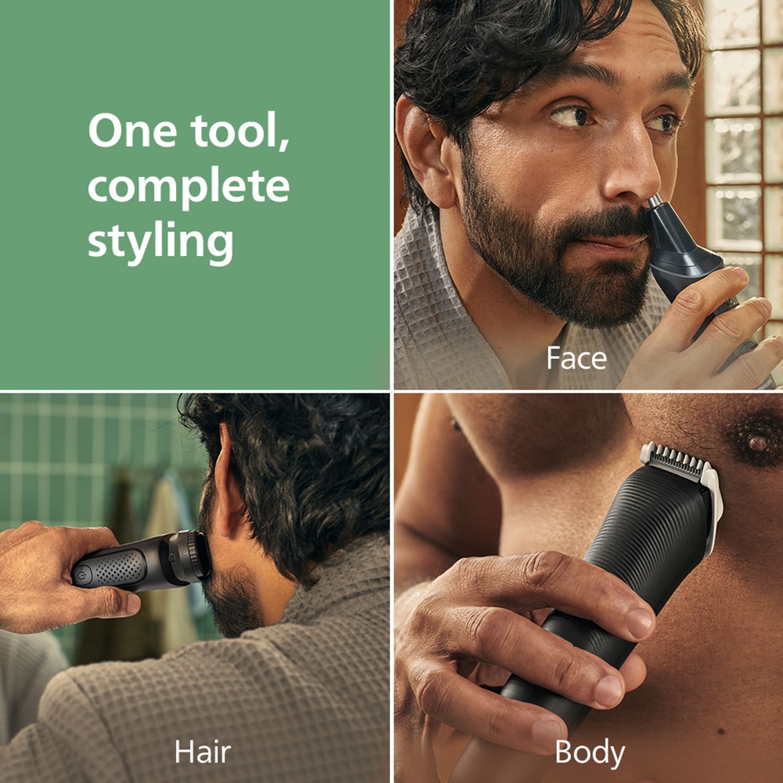 Philips 3000 Series 8-in-1 Rechargeable Cordless Multipurpose Trimmer for Face, Body and Intimate Areas for Men (60mins Runtime, Self Sharpening Blades, Black)_4