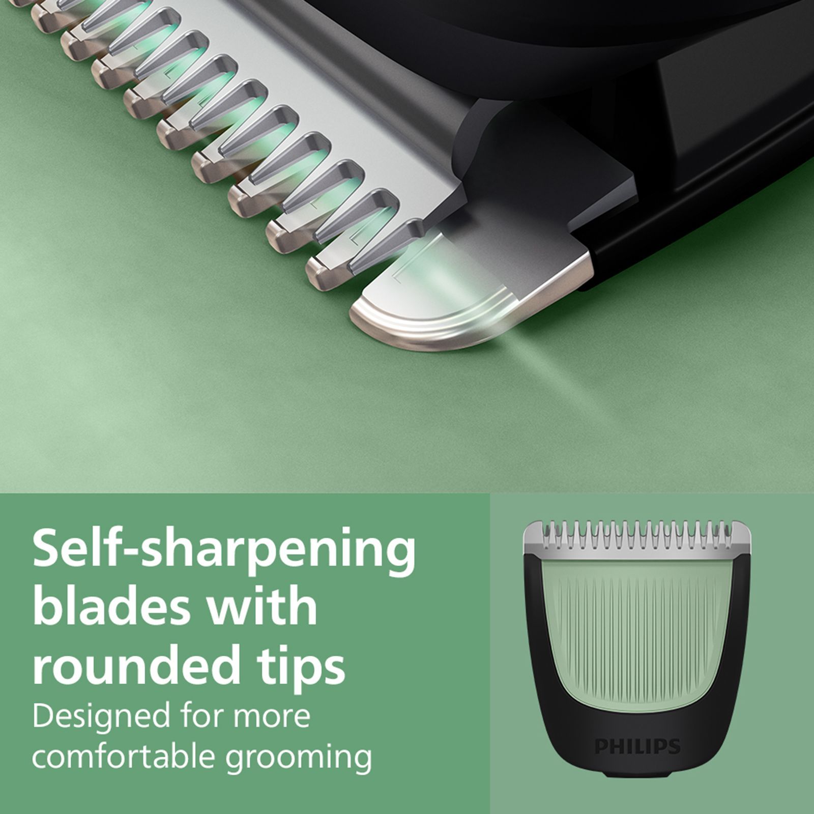 Philips 3000 Series 8-in-1 Rechargeable Cordless Multipurpose Trimmer for Face, Body and Intimate Areas for Men (60mins Runtime, Self Sharpening Blades, Black)_5