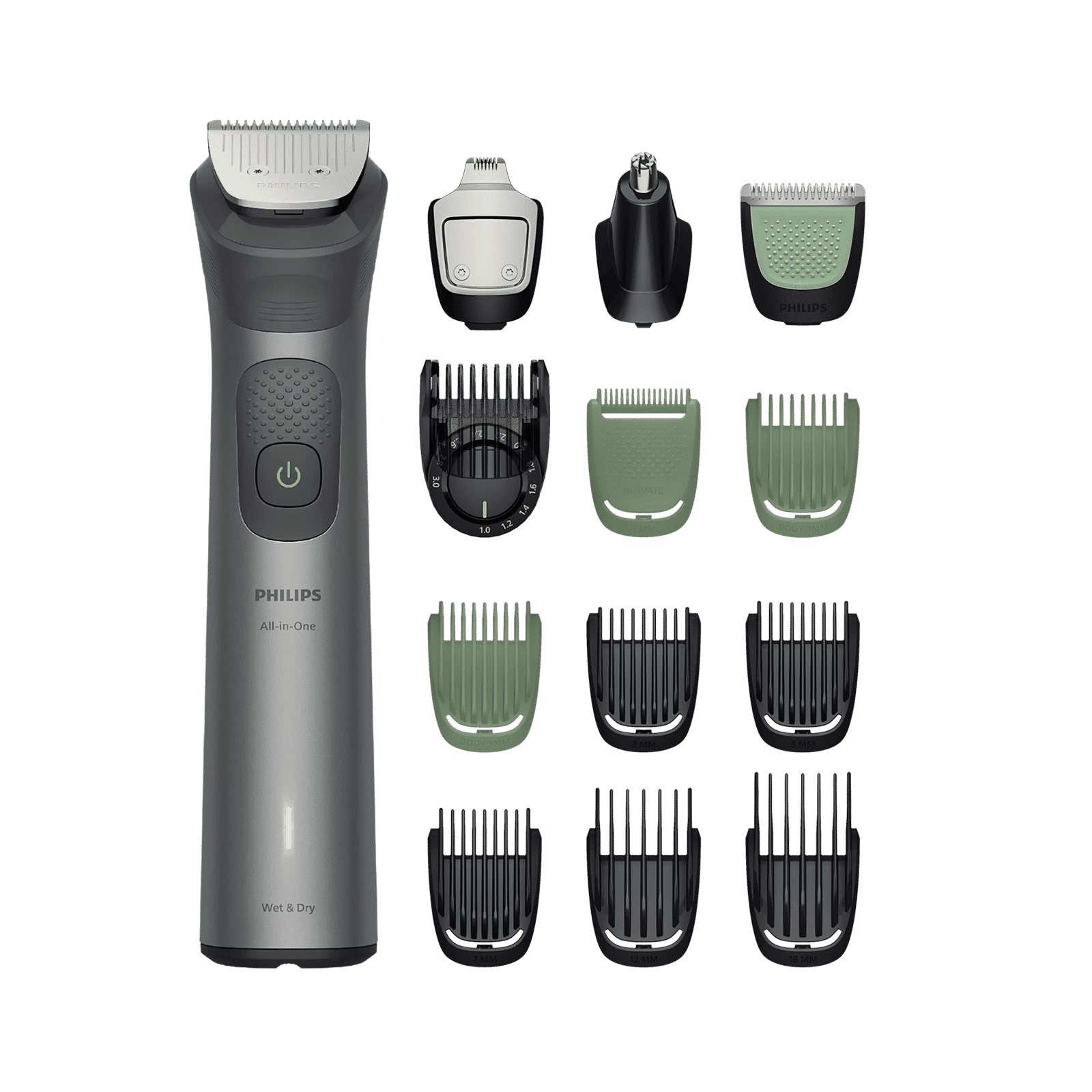 Philips 7000 Series 13-in-1 Rechargeable Cordless Multipurpose Trimmer for Head, Body, Face & Intimate Areas for Men (120min Runtime, BeardSense Technology, Grey)_1