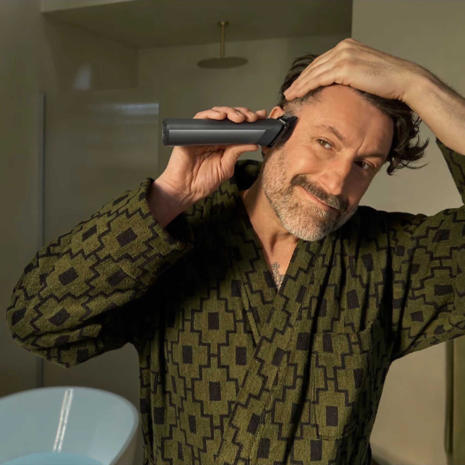 Philips 7000 Series 13-in-1 Rechargeable Cordless Multipurpose Trimmer for Head, Body, Face & Intimate Areas for Men (120min Runtime, BeardSense Technology, Grey)_5