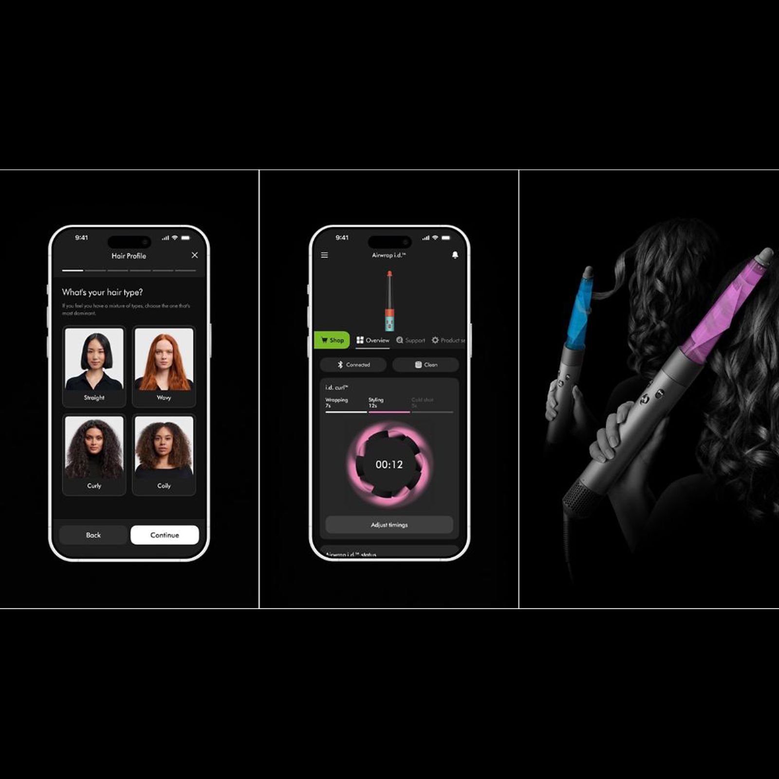 Dyson Airwrap id 6-in-1 Multi Styler & Dryer with Bluetooth Enabled (Conical Barrel, Ceramic Pink and Rose Gold)_4