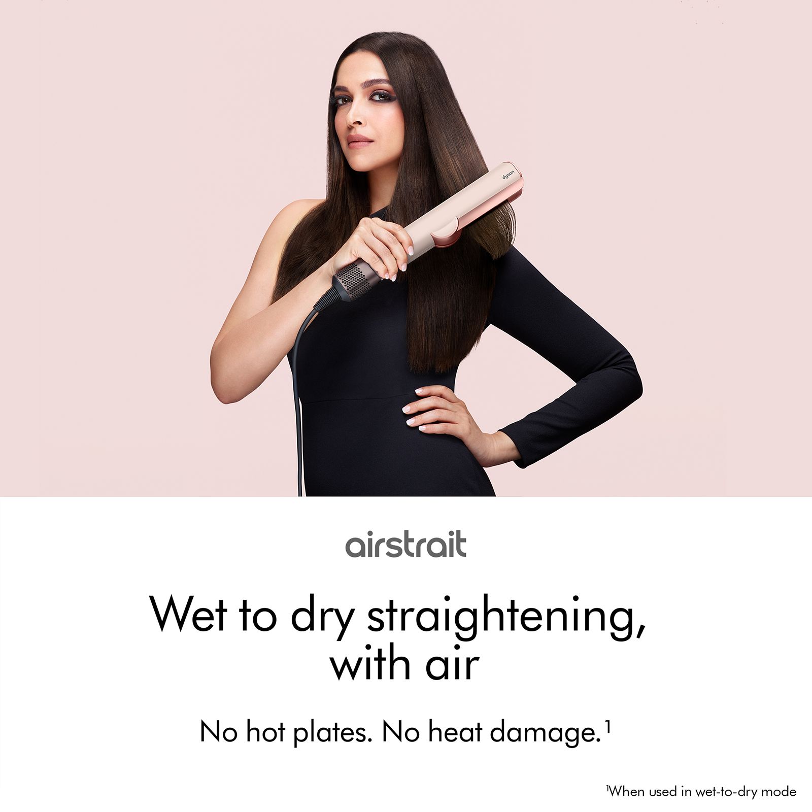 Dyson Airstrait 2-in-1 Hair Styler with Negative Ions (Intuitive Airflow, Ceramic Pink & Rose Gold)_2