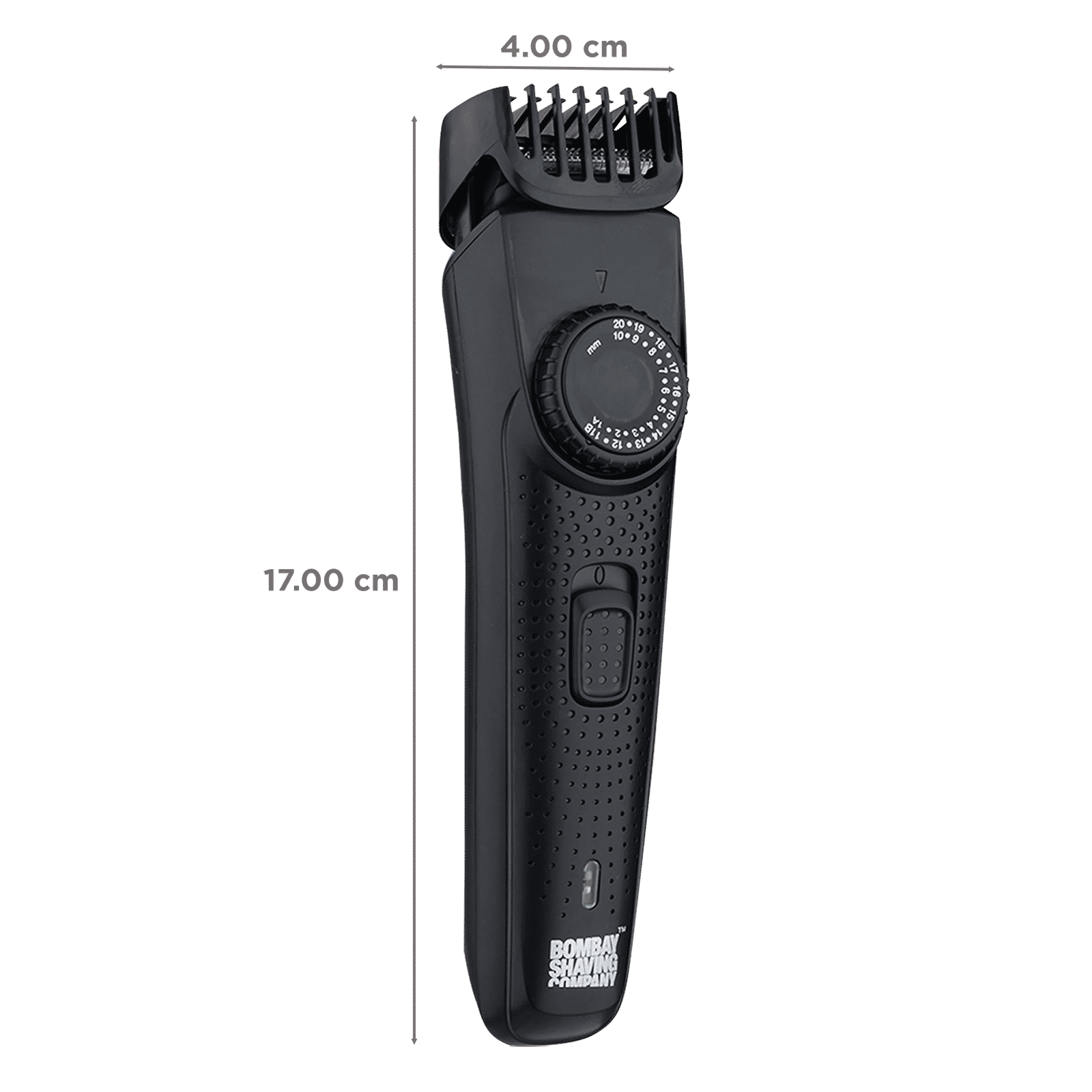 Bombay Shaving Company Power Styler Rechargeable Cordless Dry Trimmer for Beard, Moustache & Head with 38 Length Settings for Men (120mins Runtime, Flash Charging, Black)_3