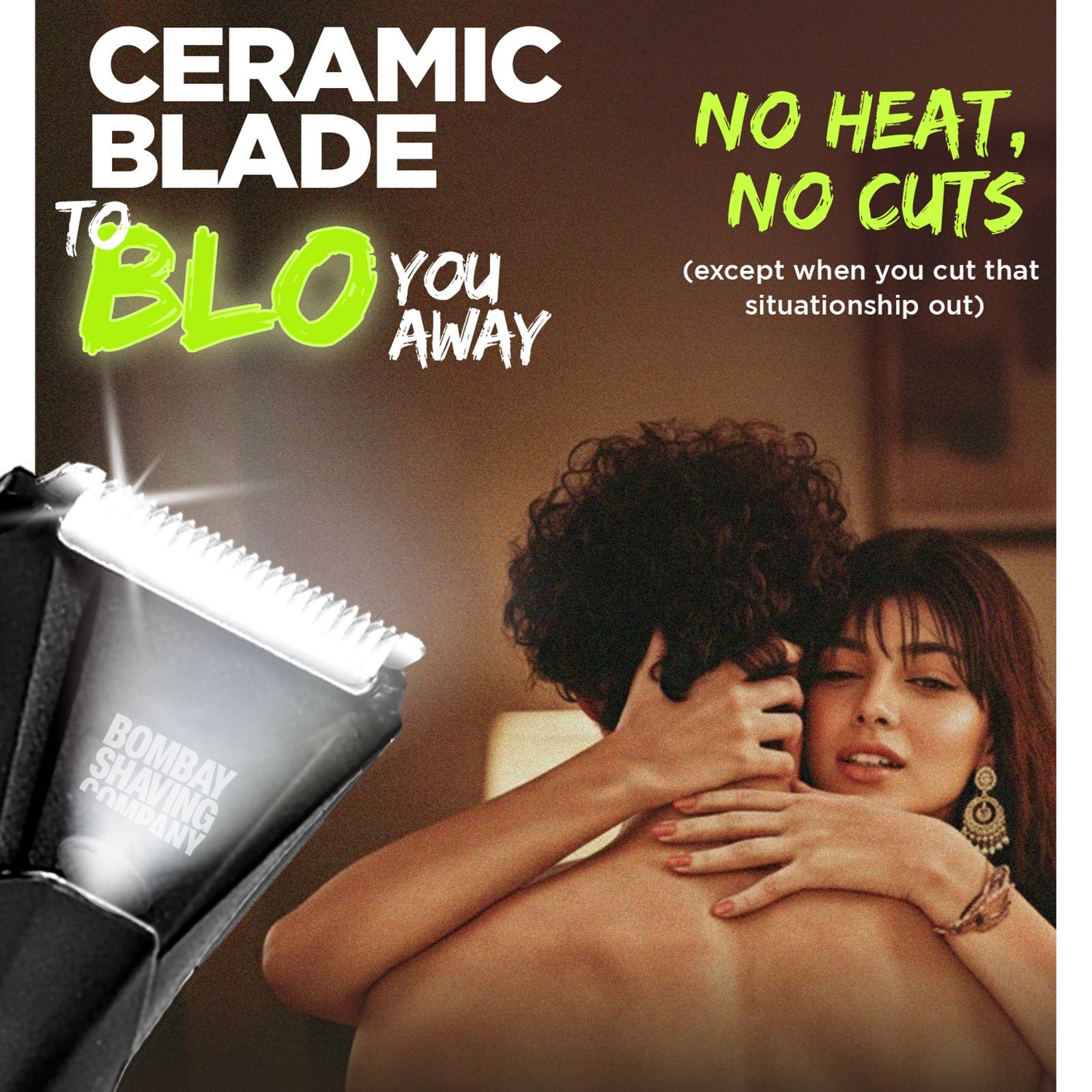 Bombay Shaving Company Blo Rechargeable Cordless Wet & Dry Trimmer for Body & Intimate Areas with 2 Length Settings for Men (90min Runtime, Flash Charging, Black)_4