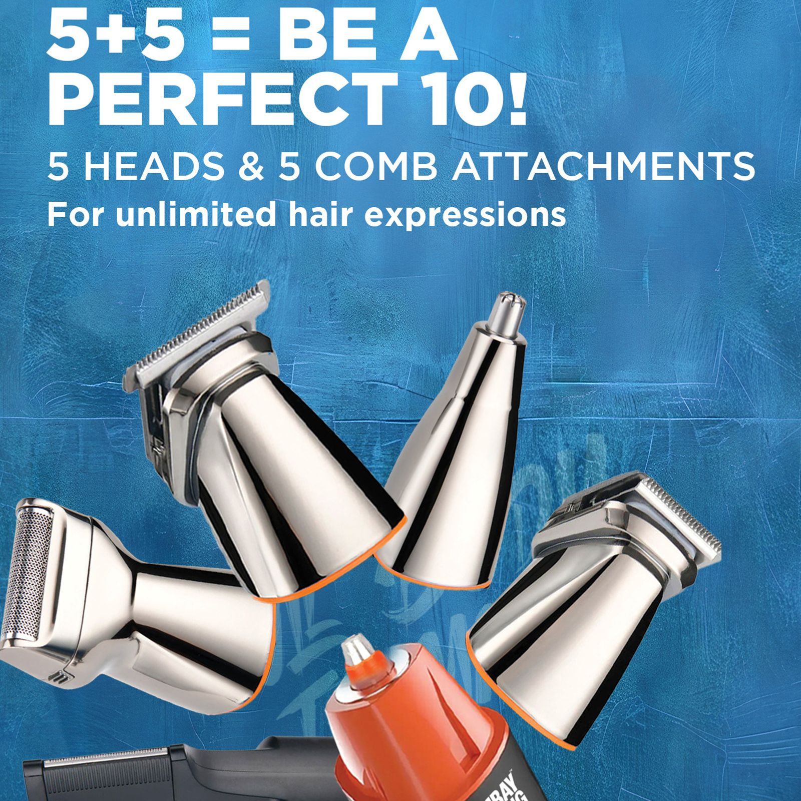 Bombay Shaving Company Rechargeable Cordless Multipurpose Trimmer for Beard, Body, Intimate Areas, Shave, Nose & Ear for Men (90min Runtime, IPX6 Waterproof, Grey)_3