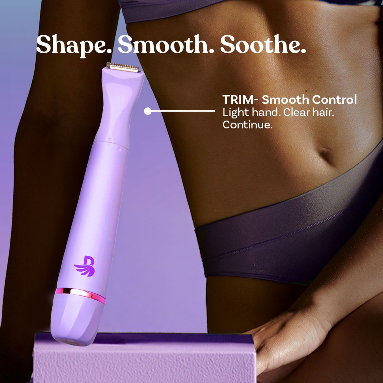 Bombae Fuzzoff 6 in 1 Rechargeable Cordless Multipurpose Trimmer for Eyebrows, Upper Lip, Chin, Peach Fuzz, Underarms & Intimate Areas for Women (90mins Runtime, Waterproof, Purple)_11