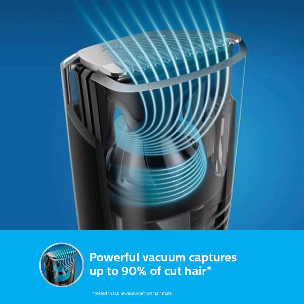 PHILIPS Beardtrimmer Series 7000 Self-Sharpening Metal Blades Corded & Cordless Vacuum Beard Trimmer (60 Min Run Time/1h Charge, BT7501/15, Black) PHILIPS Beardtrimmer Series 7000 Self-Sharpening Metal Blades Corded & Cordless Vacuum Beard Trimmer (60 Min Run Time/1h Charge, BT7501/15, Black)_4