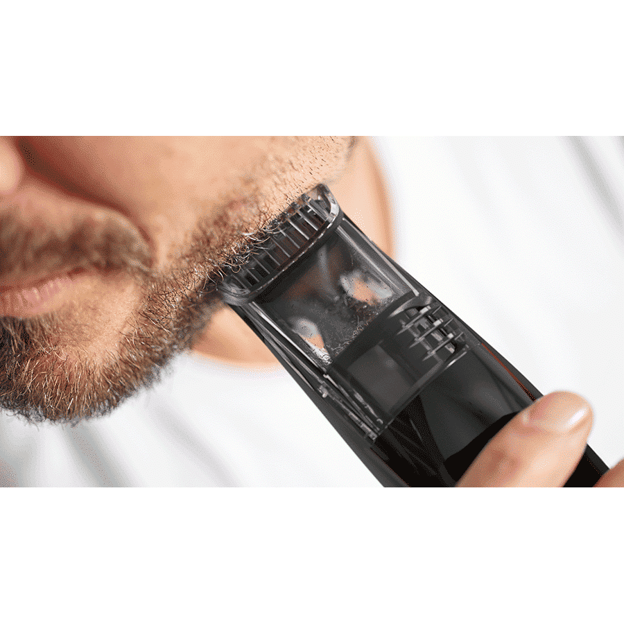 PHILIPS Beardtrimmer Series 7000 Self-Sharpening Metal Blades Corded & Cordless Vacuum Beard Trimmer (60 Min Run Time/1h Charge, BT7501/15, Black) PHILIPS Beardtrimmer Series 7000 Self-Sharpening Metal Blades Corded & Cordless Vacuum Beard Trimmer (60 Min Run Time/1h Charge, BT7501/15, Black)_5
