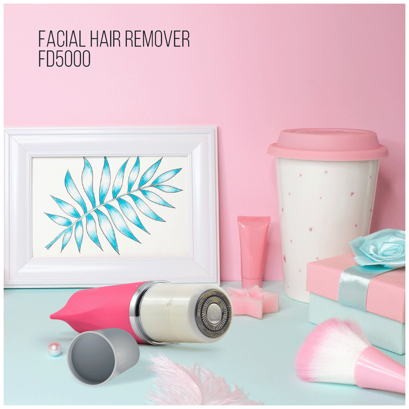 HAVELLS FD5000 Facial Hair Remover For Women (Dual Track Rotary Blades, Pink)_9