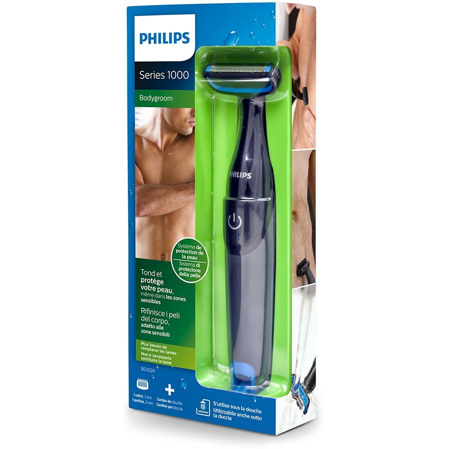 PHILIPS Bodygroom Series 1000 Cordless Dry Trimmer for Body for Men (Up To 2 Months Runtime, Washable Heads, Black)_10