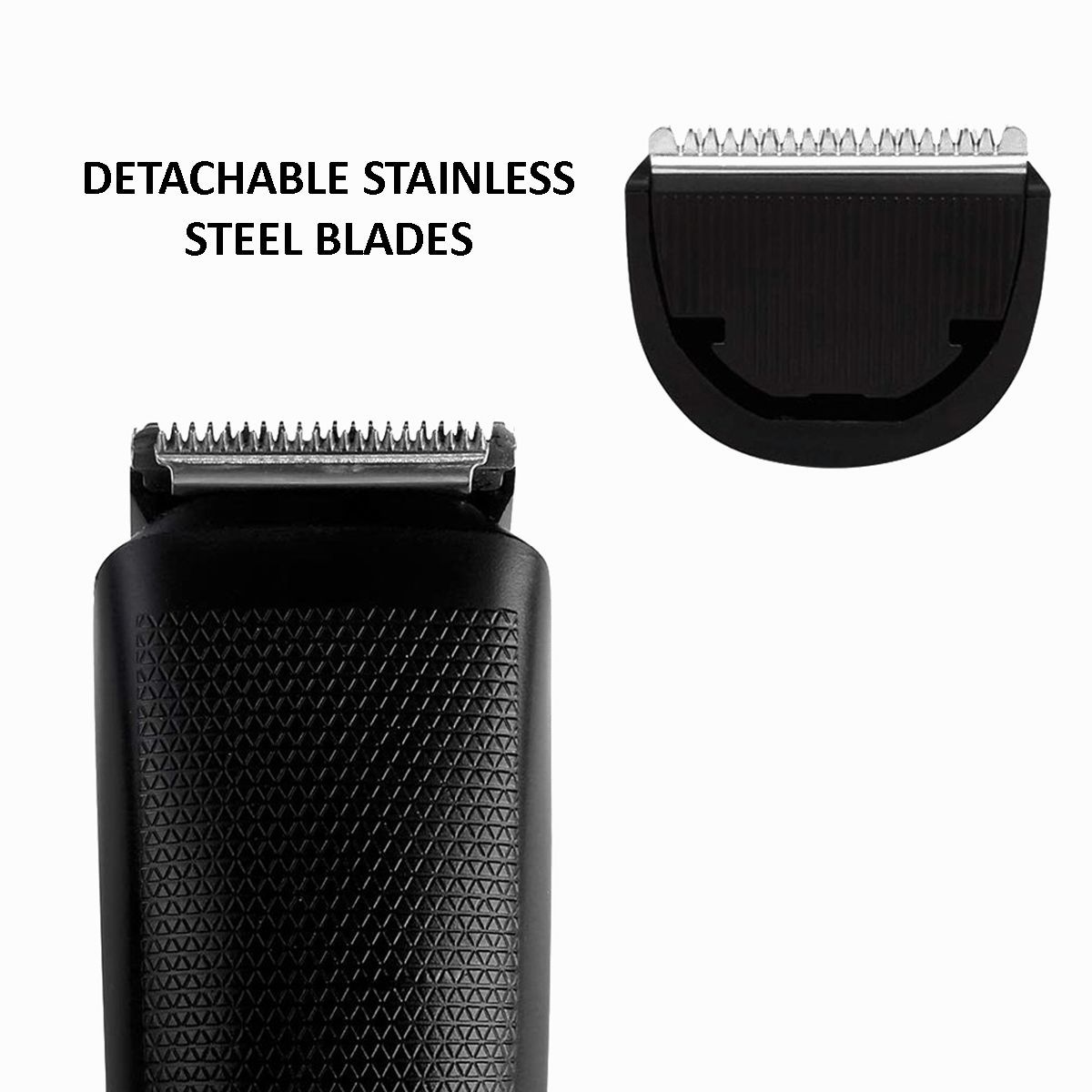 Lifelong LLPCM05 Rechargeable Cordless Dry Trimmer for Face with 20 Length Settings for Men (50min Runtime, Quick Charging, Black)_4