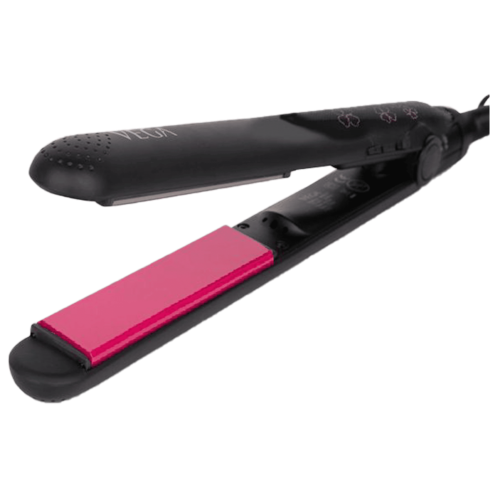VEGA Adore Hair Straightener with Easy Lock System (Ceramic Plates, Black & Pink)_6