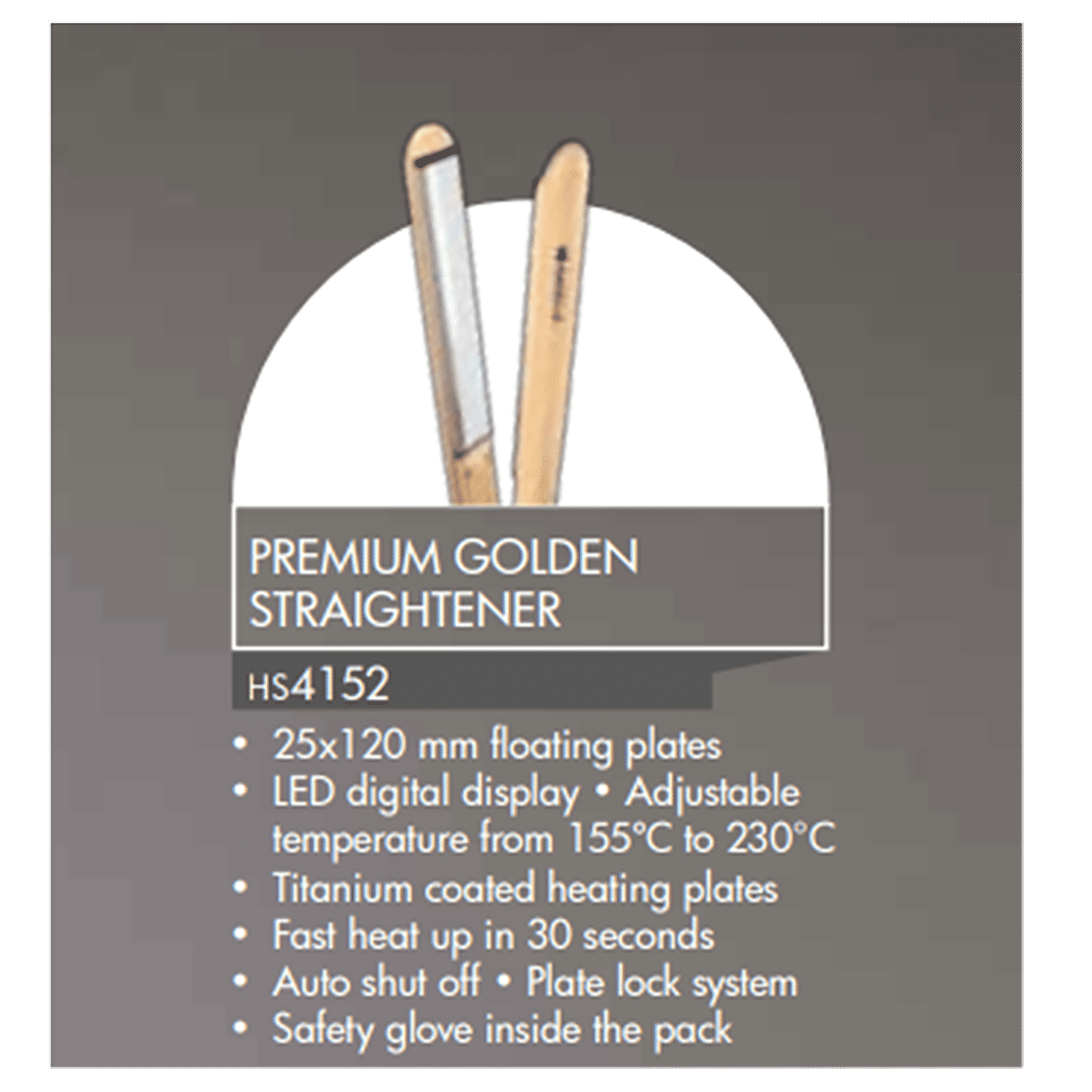 HAVELLS Hair Straightener with 6 Temperature Settings (Titanium Coated Plates, Gold)_12