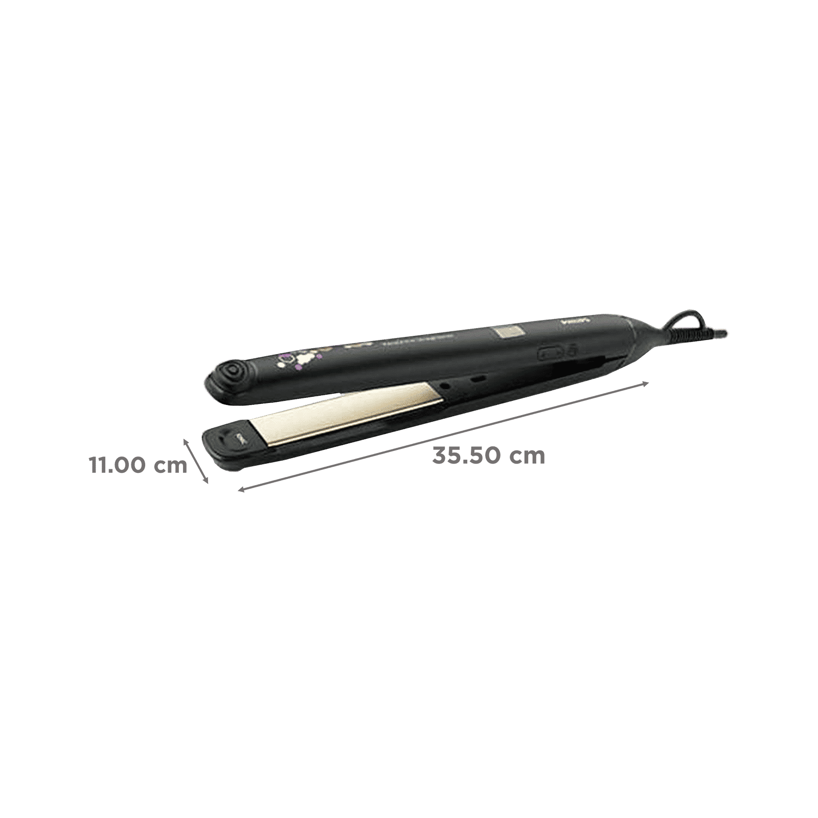 PHILIPS KeraShine Hair Straightener with Split Stop Technology (Ceramic Coated Plates, Black)_2