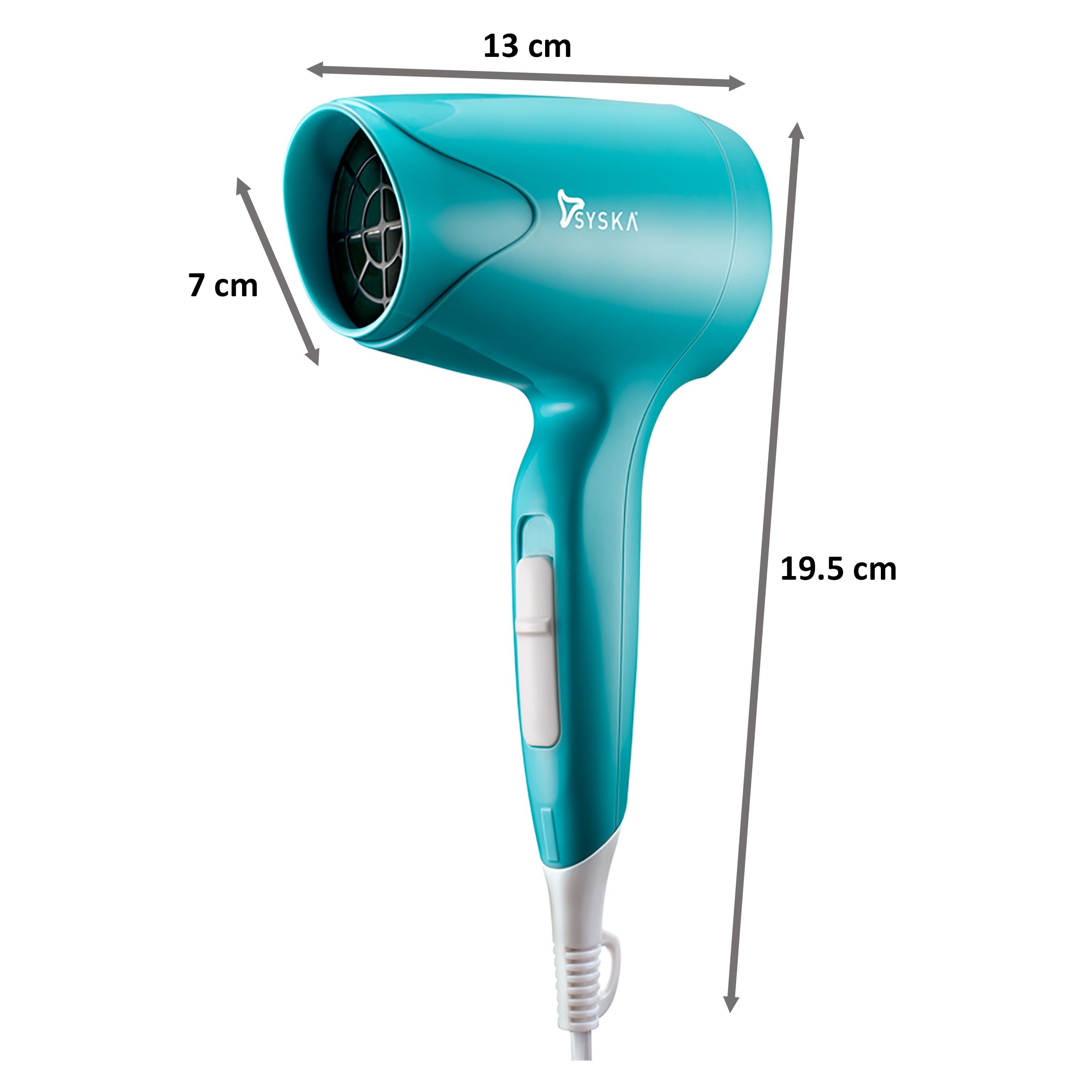 SYSKA Hair Dryer (Overheating Protection, Teal)_2