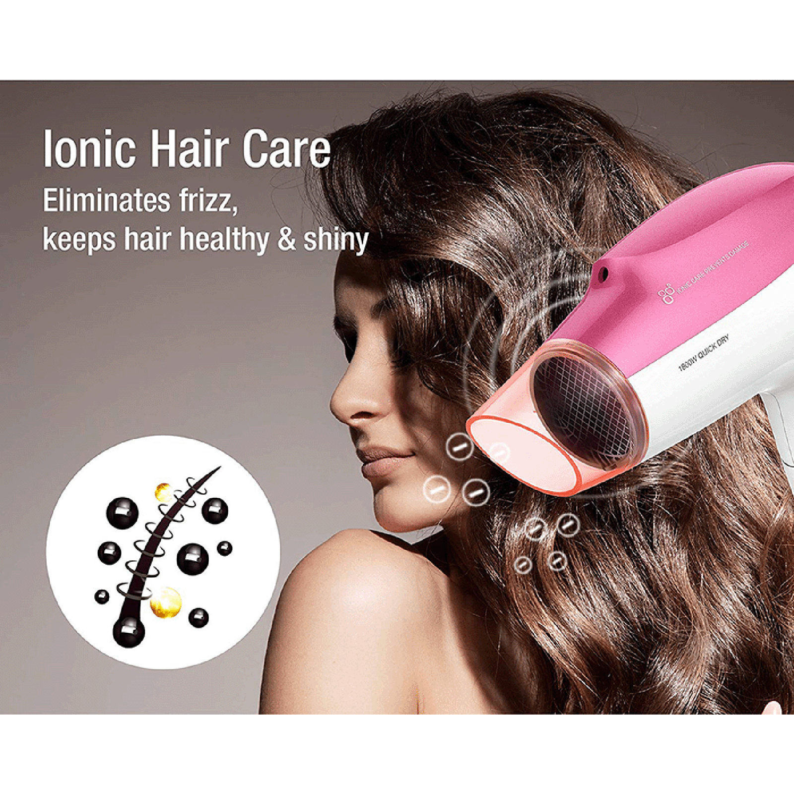 HAVELLS Hair Dryer with 3 Heat Settings (Heat Balance Technology, Pink)_5