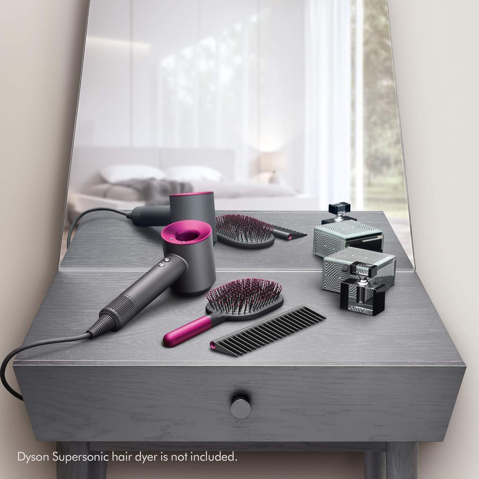 dyson Supersonic Hair Styler with Tooth Flexibility (Low Friction Glide, Black & Pink)_3