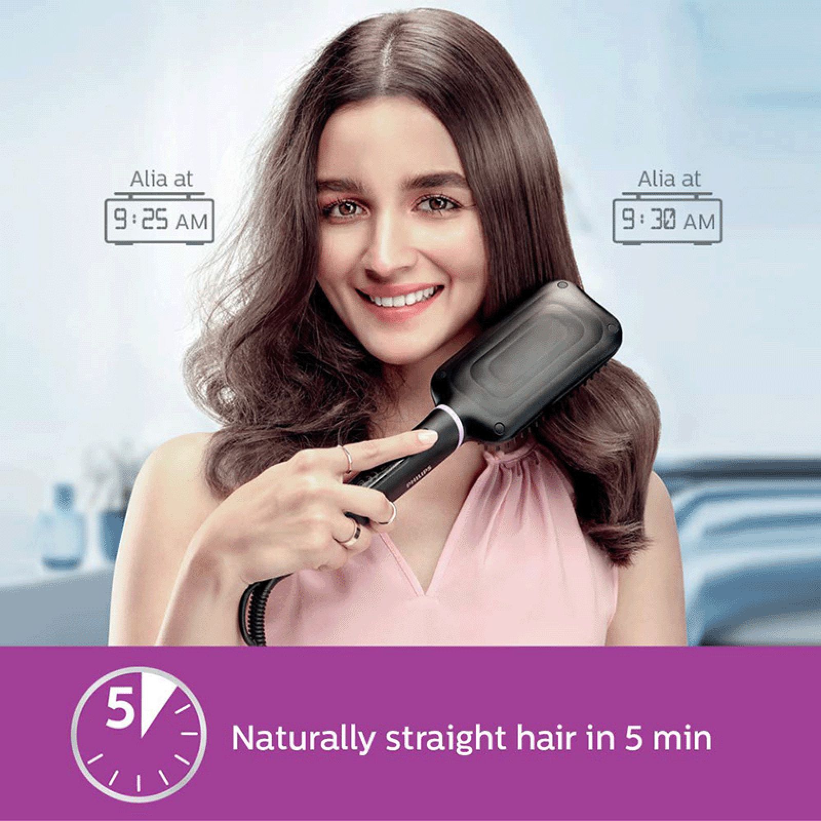 PHILIPS BHH880/10 Hair Straightening Brush with 2 Temperature Settings (Black)_16