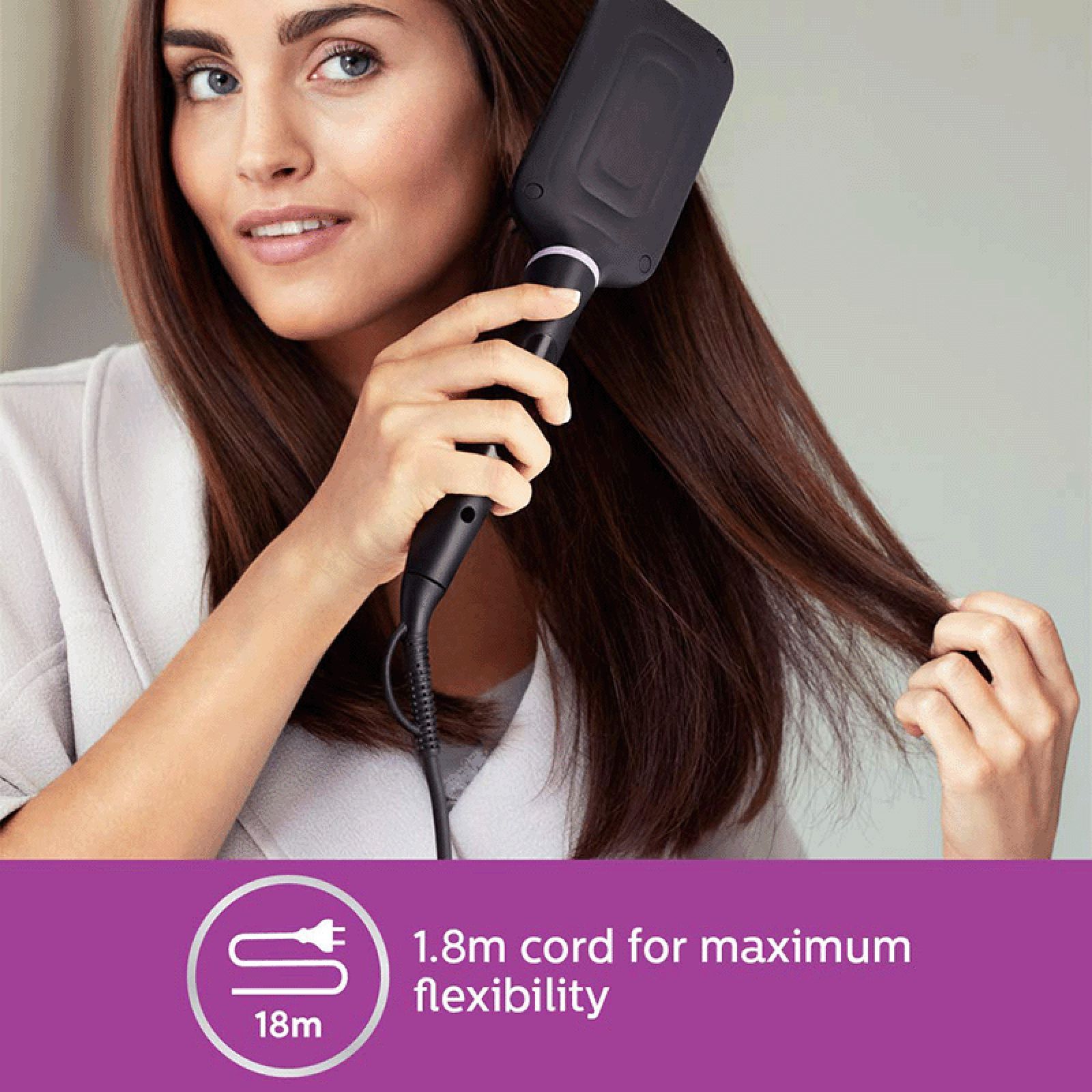 PHILIPS BHH880/10 Hair Straightening Brush with 2 Temperature Settings (Black)_17