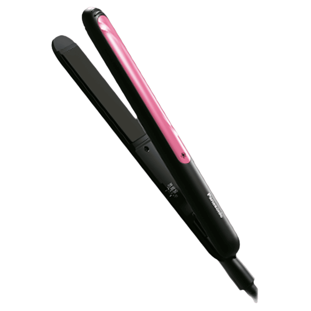 Panasonic EH-HV21-K62B Hair Straightener with 3 Temperature Settings (Keratin and Botanical Oil Infused Ceramic Plates, Black)_1
