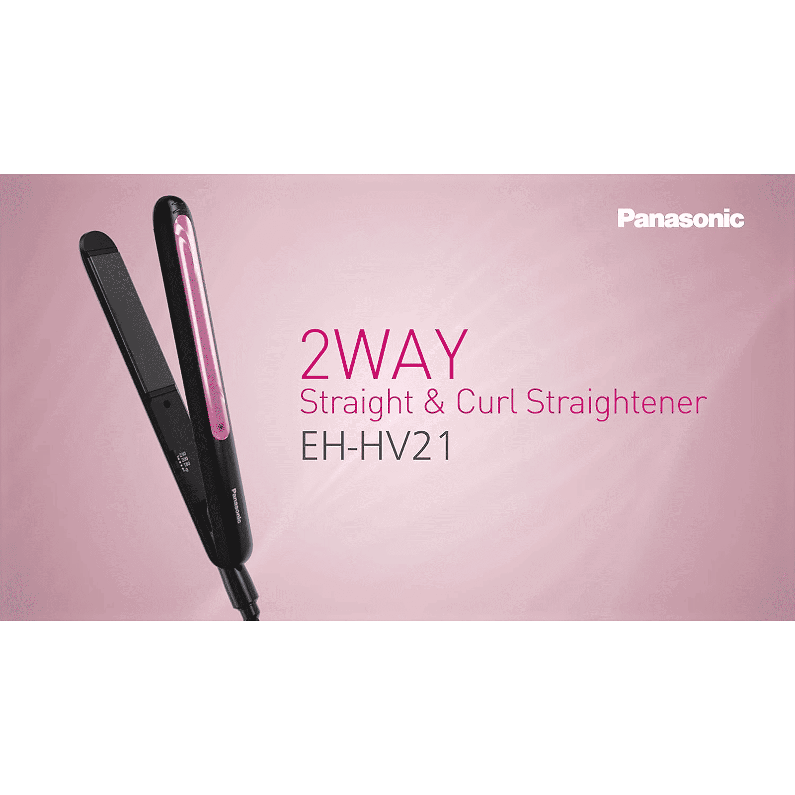 Panasonic EH-HV21-K62B Hair Straightener with 3 Temperature Settings (Keratin and Botanical Oil Infused Ceramic Plates, Black)_11
