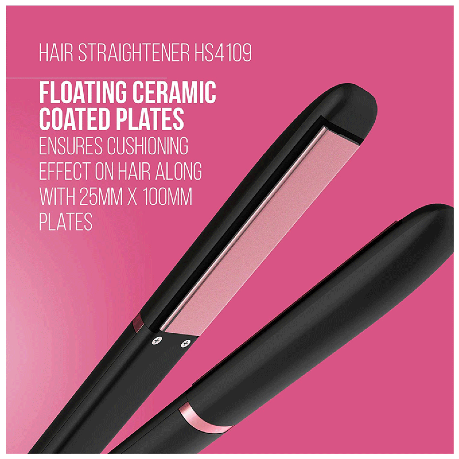 HAVELLS HS4109 Hair Straightener with LED Indicator (Floating Ceramic Coated Plates, Black)_10