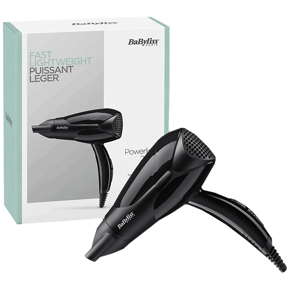 BaByliss D212E Hair Dryer with 2 Heat Settings and Cool Shot (Fast Drying, Black)_4