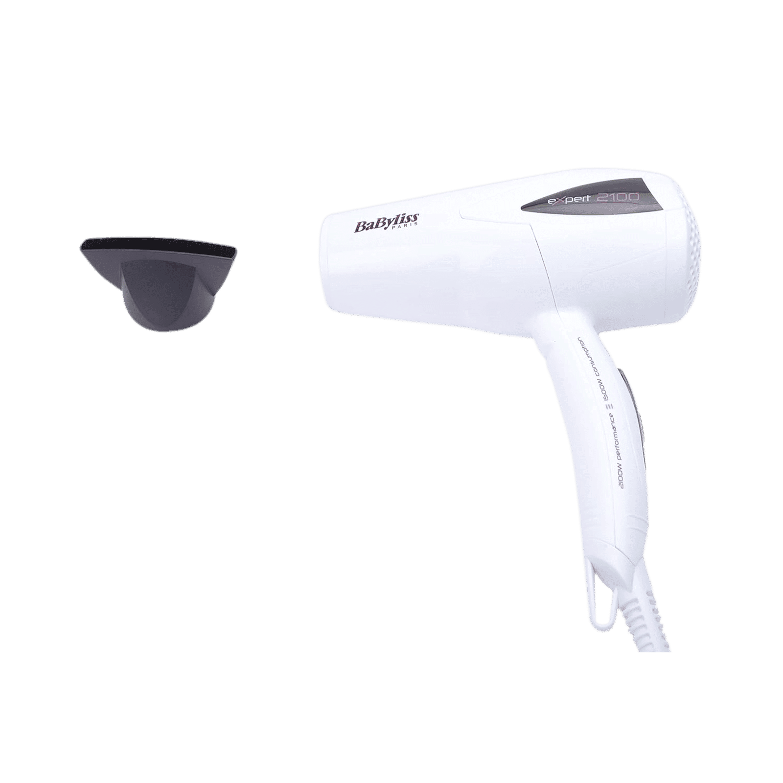 BaByliss D322WE Hair Dryer with 2 Heat Settings (Adjustable Diffuser, White)_5