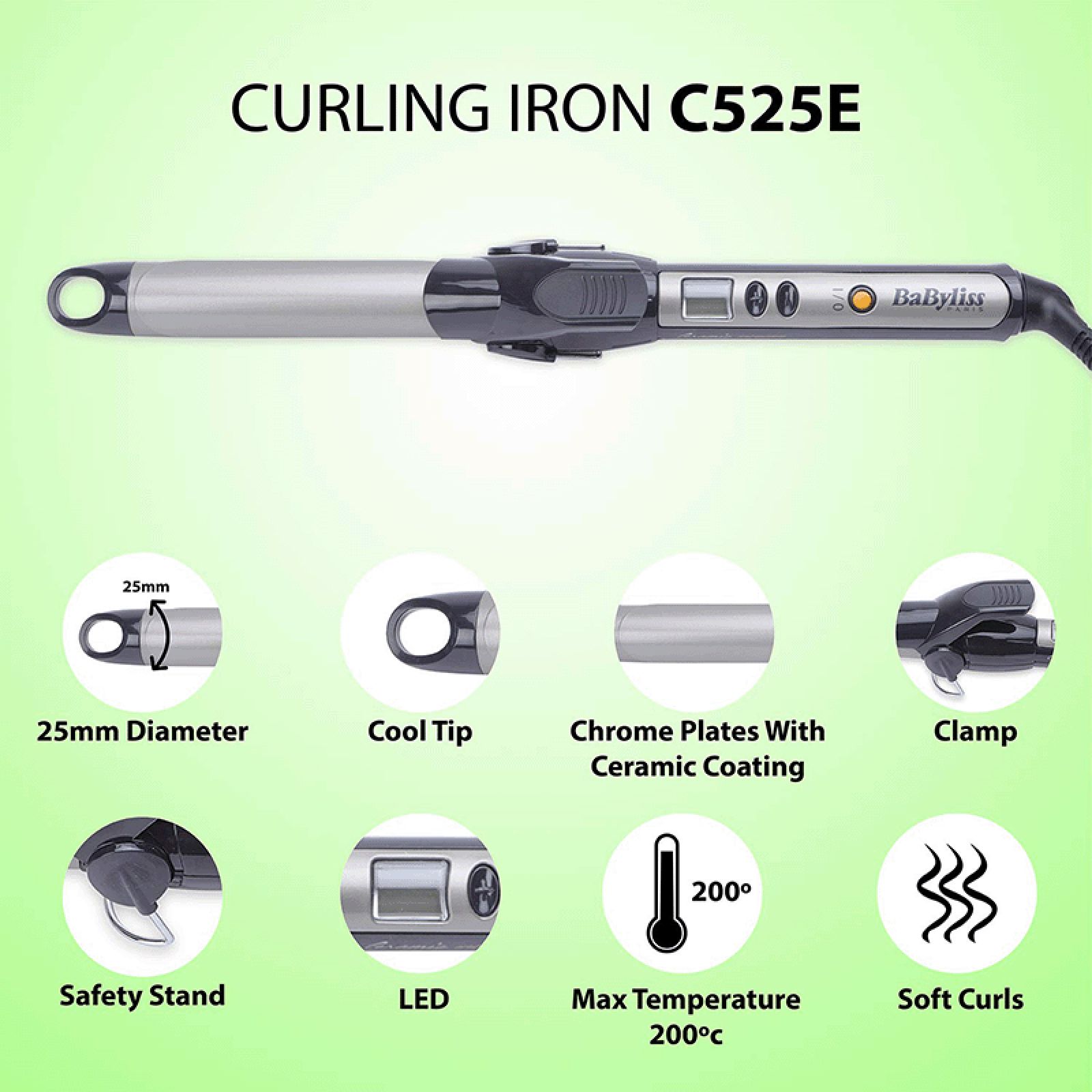 BaByliss Hair Curler with I-Temperature Technology (Ceramic Plates, Black)_4