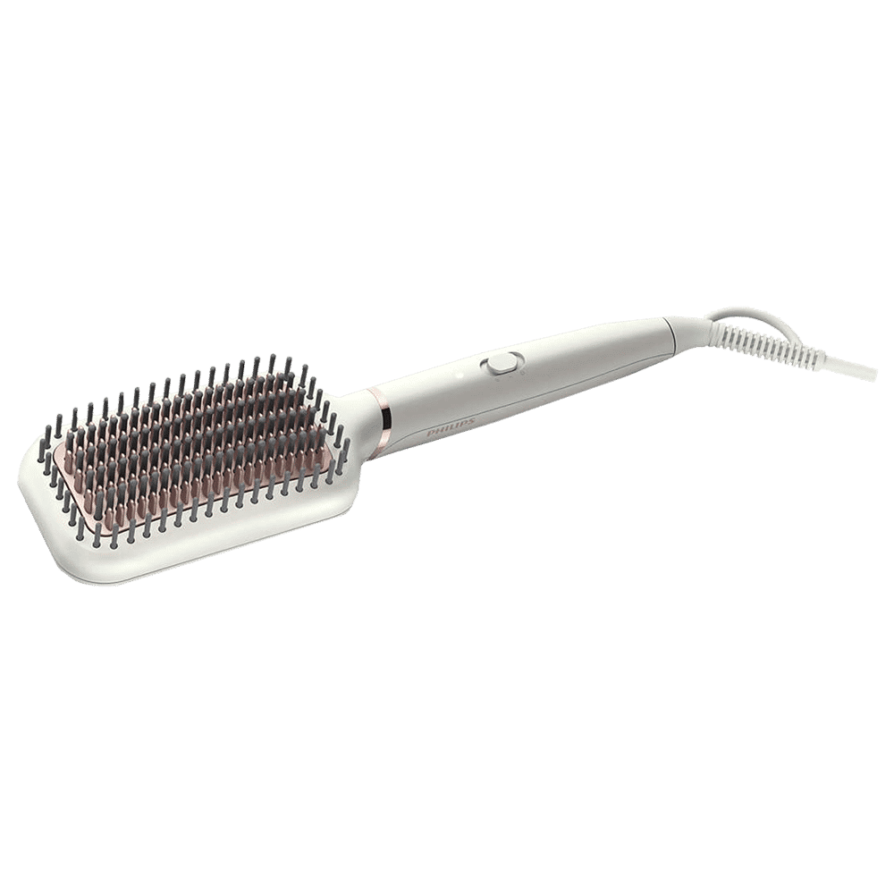 PHILIPS Advanced Hair Straightening Brush with Thermo Protect Technology (Pearl White) PHILIPS Advanced Hair Straightening Brush with Thermo Protect Technology (Pearl White)_1