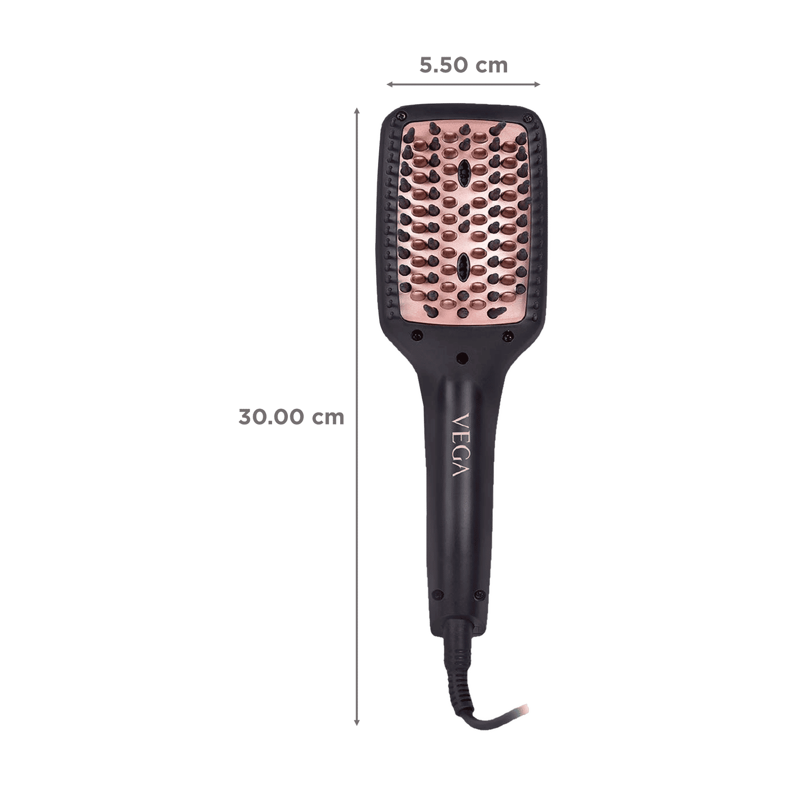 VEGA X-Look Paddle Hair Straightening Brush with Anti-Scald Technology (Black)_2
