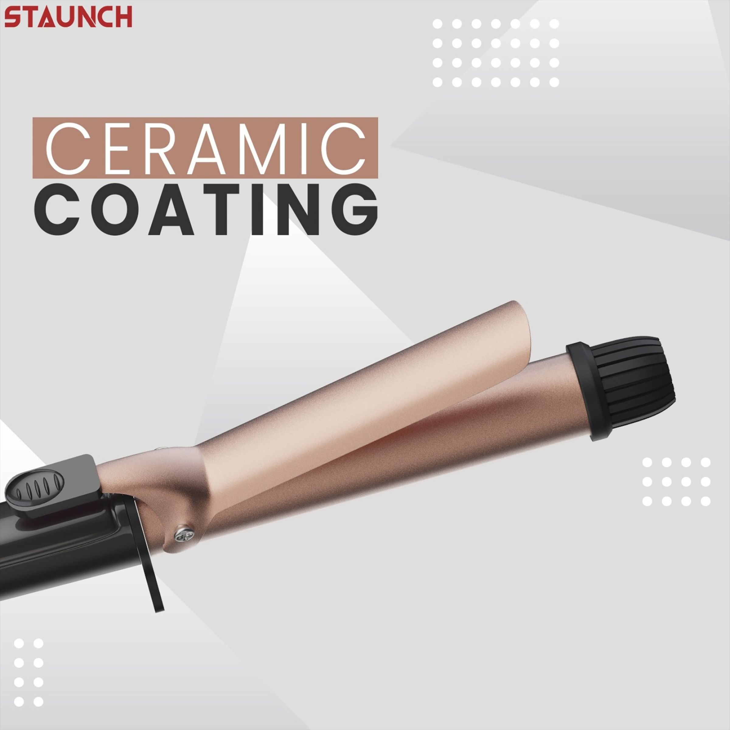 STAUNCH SHC1011 Hair Curler with Ceramic Coating (Purple)_8