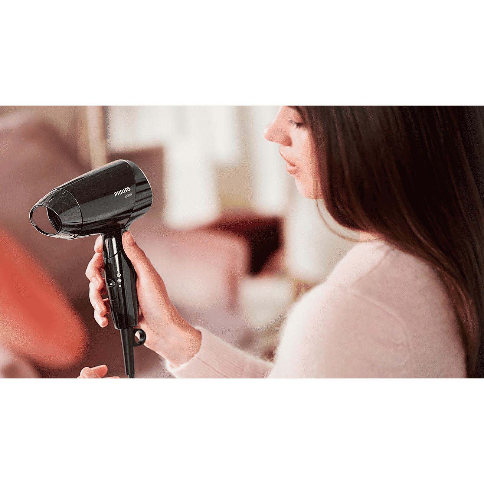 PHILIPS EssentialCare Hair Dryer with 3 Heat Settings & Cool Air Function (Thermo Protect Technology, Black)_12