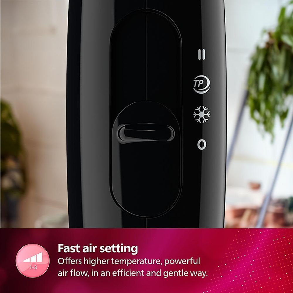 PHILIPS EssentialCare Hair Dryer with 3 Heat Settings & Cool Air Function (Thermo Protect Technology, Black)_15