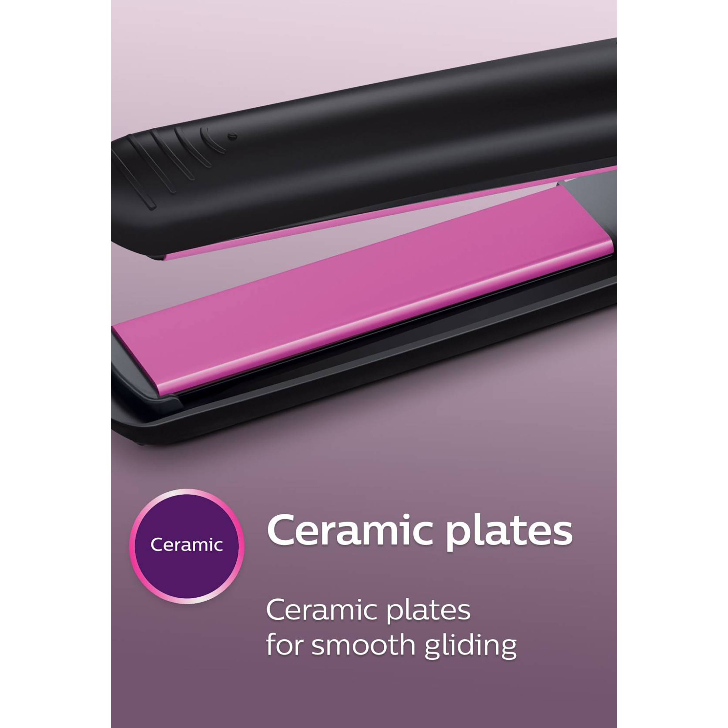 PHILIPS Selfie HP8302/06 Hair Straightener with 360 Degree Swivel Cord (Ceramic Plates, Black)_6