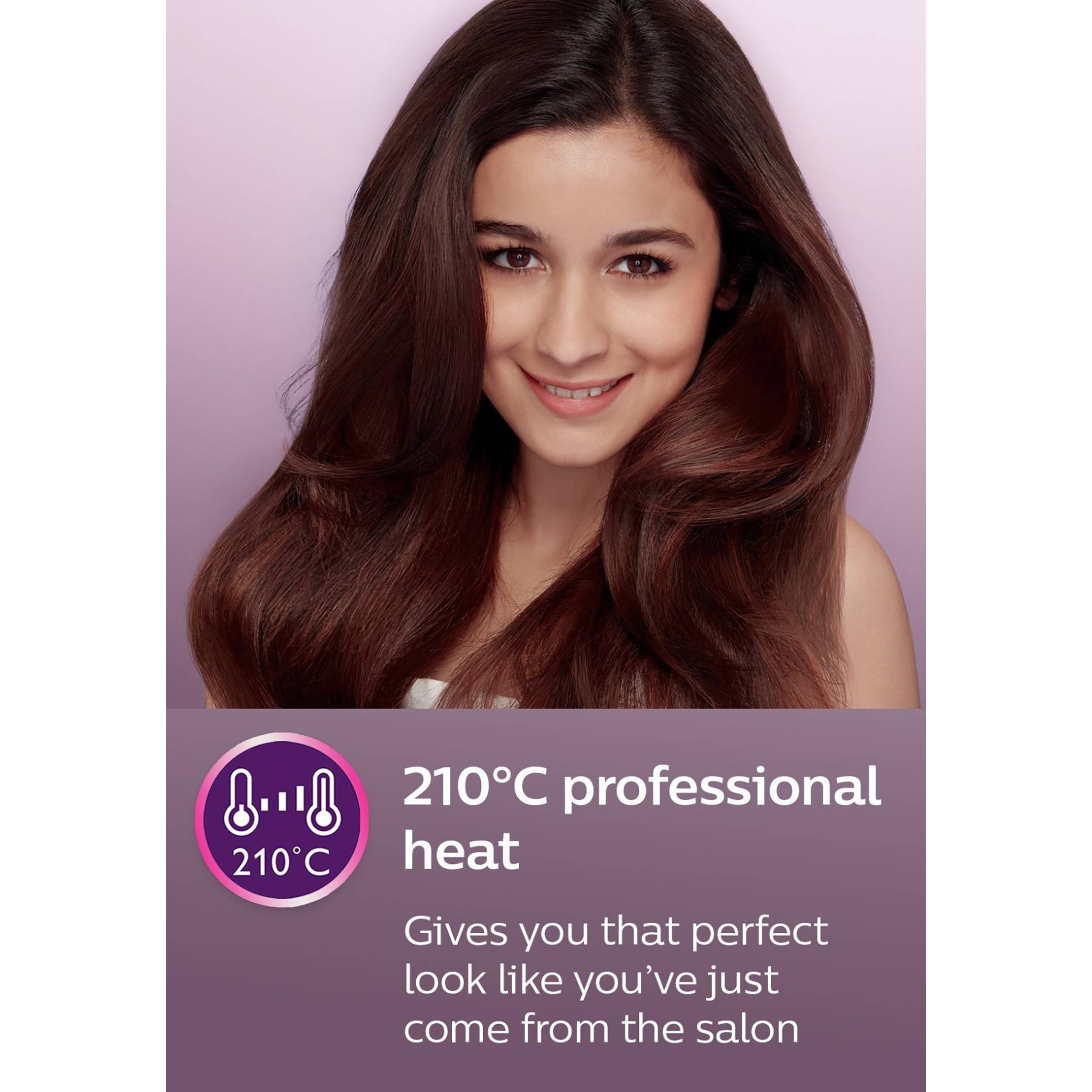 PHILIPS Selfie HP8302/06 Hair Straightener with 360 Degree Swivel Cord (Ceramic Plates, Black)_7