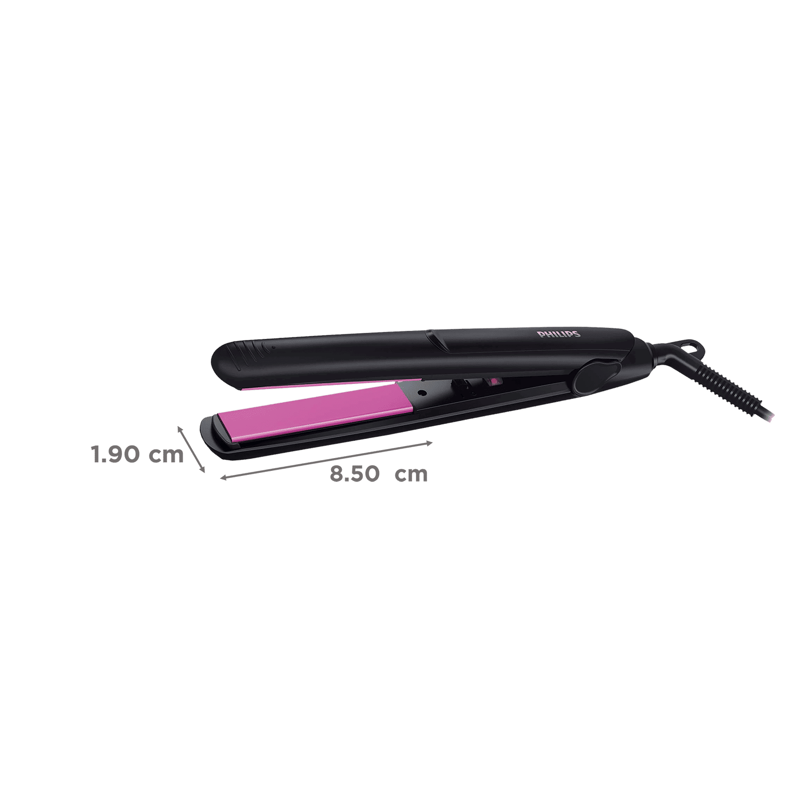 PHILIPS Selfie HP8302/06 Hair Straightener with 360 Degree Swivel Cord (Ceramic Plates, Black)_2