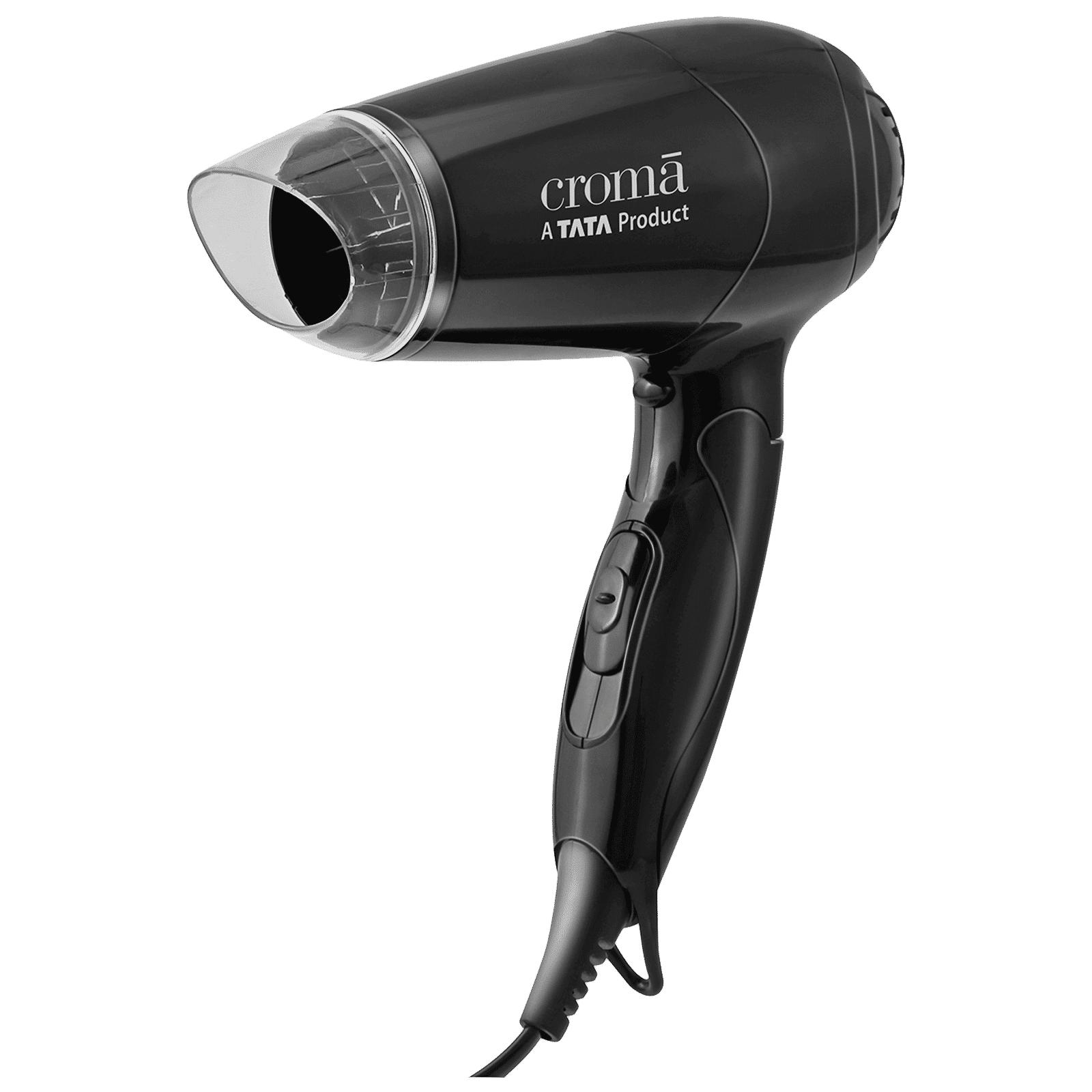 Croma Hair Dryer with 2 Heat Settings & Cool Shot (Built-in Thermostat & Thermal Fuse, Black)_1