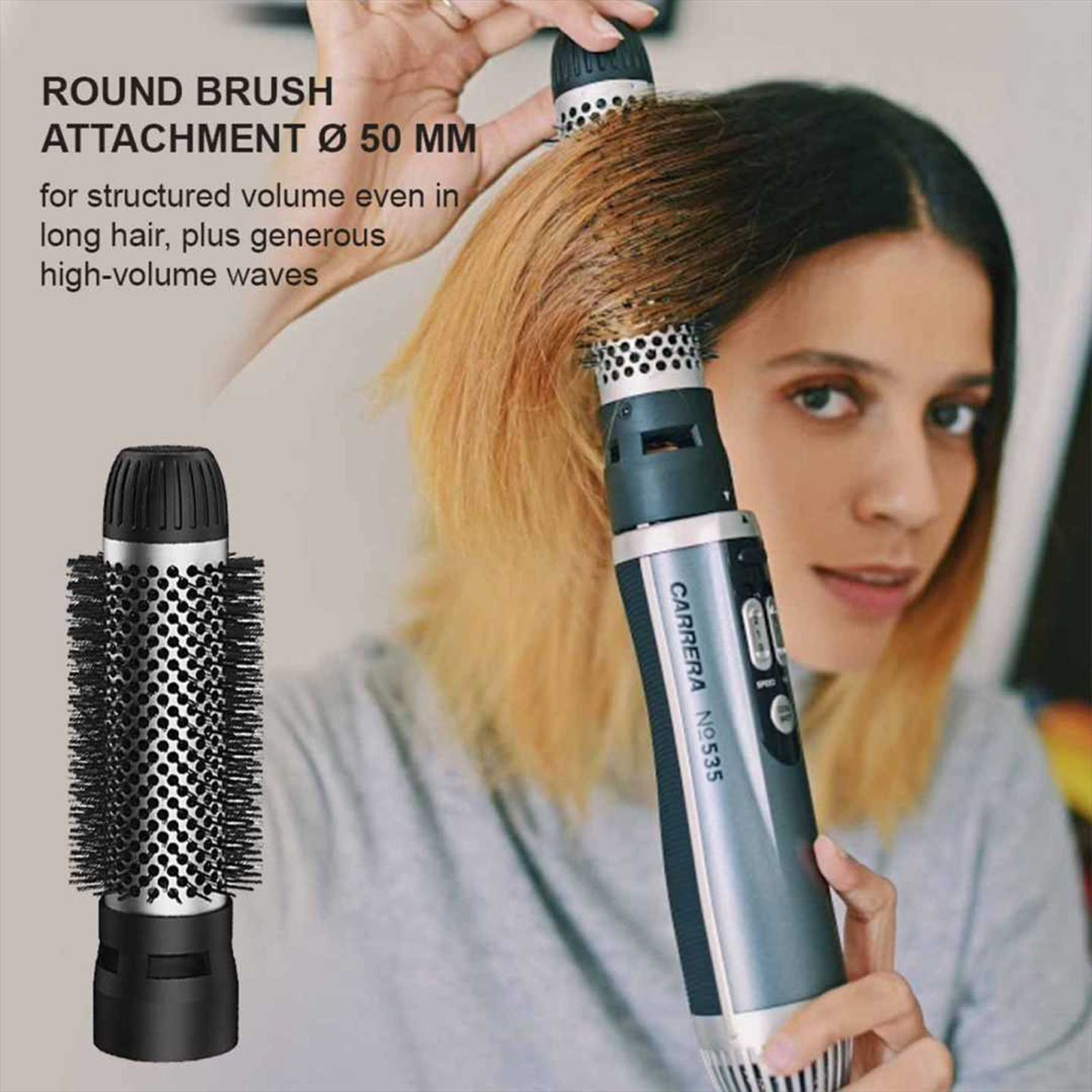CARRERA Professional 2-in-1 Hair Styler with Ionic Technology (Even Heat Distribution, Graphite Grey & Titanium)_12