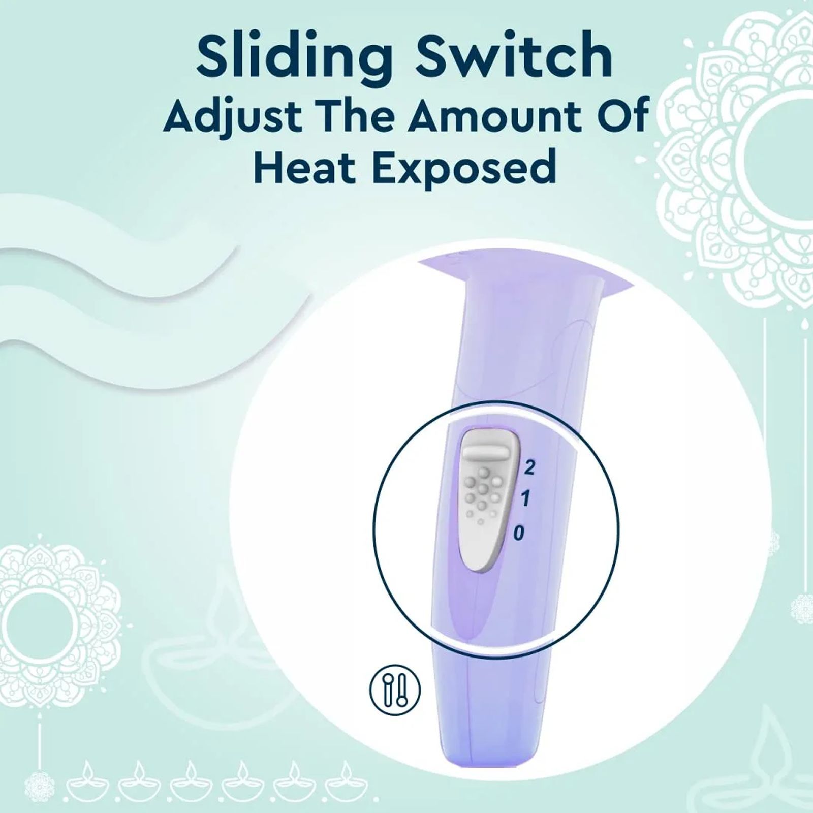 GUBB GB-128 Hair Dryer with 2 Heat Settings & Cool Shot (Overheat Protection, Purple)_2