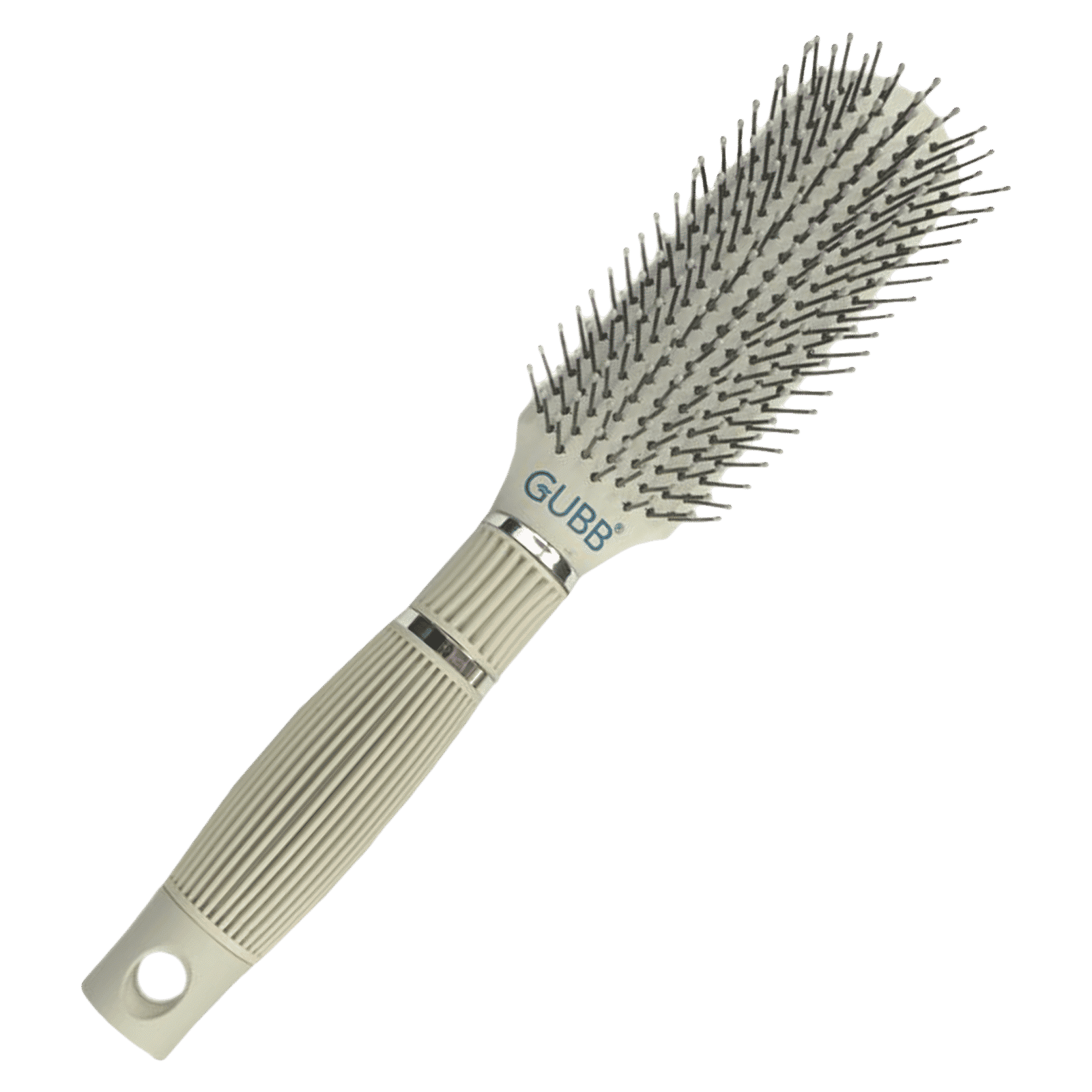 GUBB 9551G-D Hair Styler with Ball Tipped Bristles (Flexible Cushion Base, Gray & Black)_1