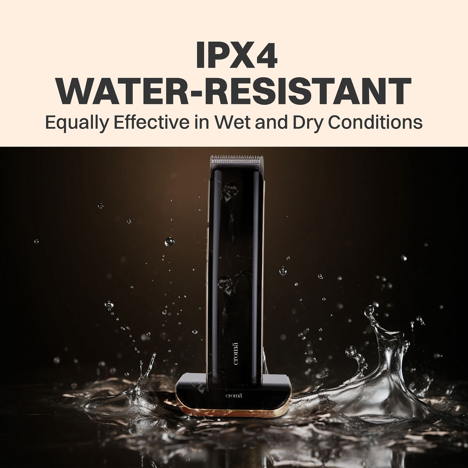 Croma 4 in 1 Rechargeable Cordless Wet and Dry Trimmer for Beard for Men (90mins Runtime, Self Sharpening Technology, Black) Croma 4 in 1 Rechargeable Cordless Wet and Dry Trimmer for Beard for Men (90mins Runtime, Self Sharpening Technology, Black)_13